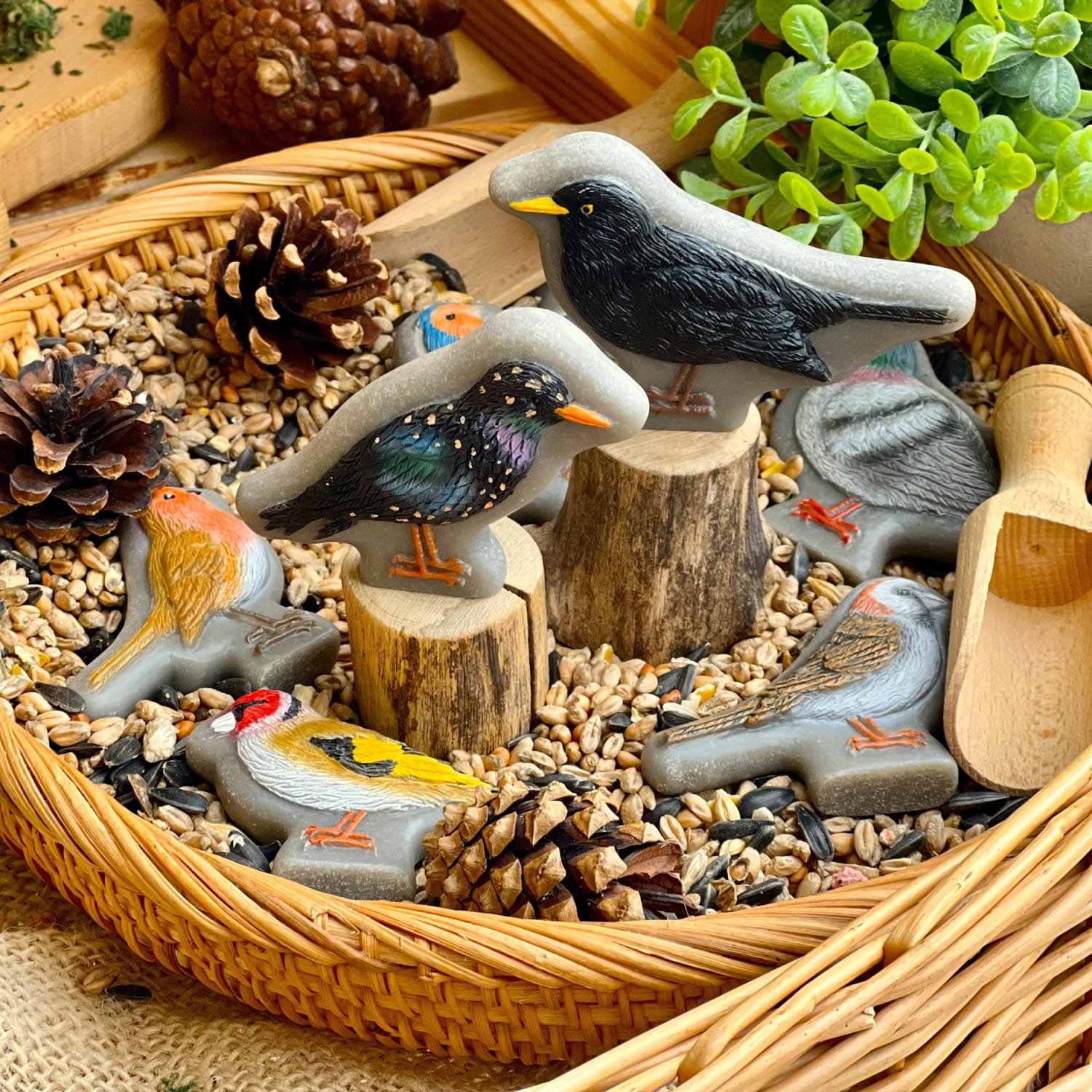 Yellow Door Sensory Play Stones, Birds, Set Of 8 - Image 6