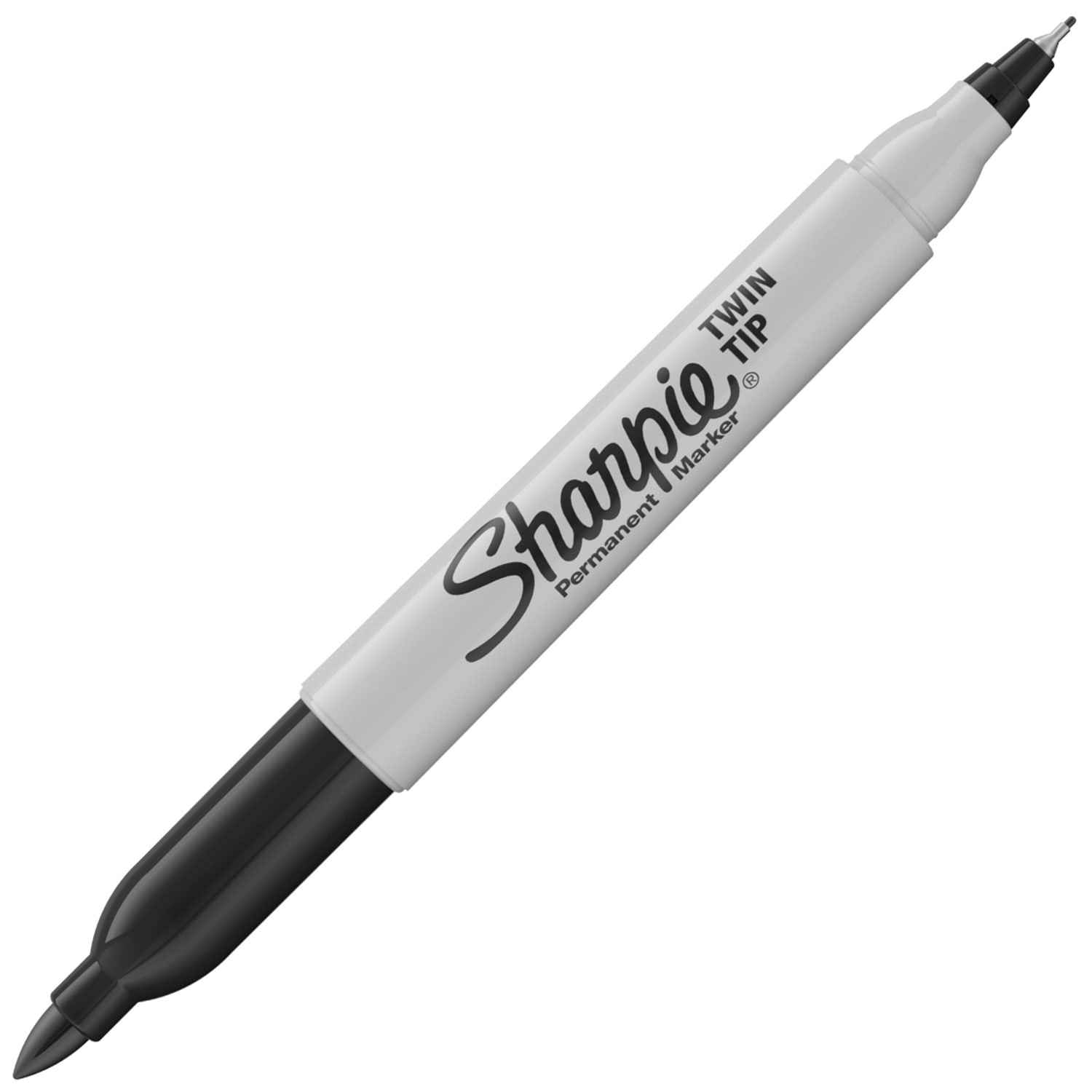 Sharpie Permanent Markers, Twin Tip, Fine/Ultra Fine Point,4/PK, Black - Image 3
