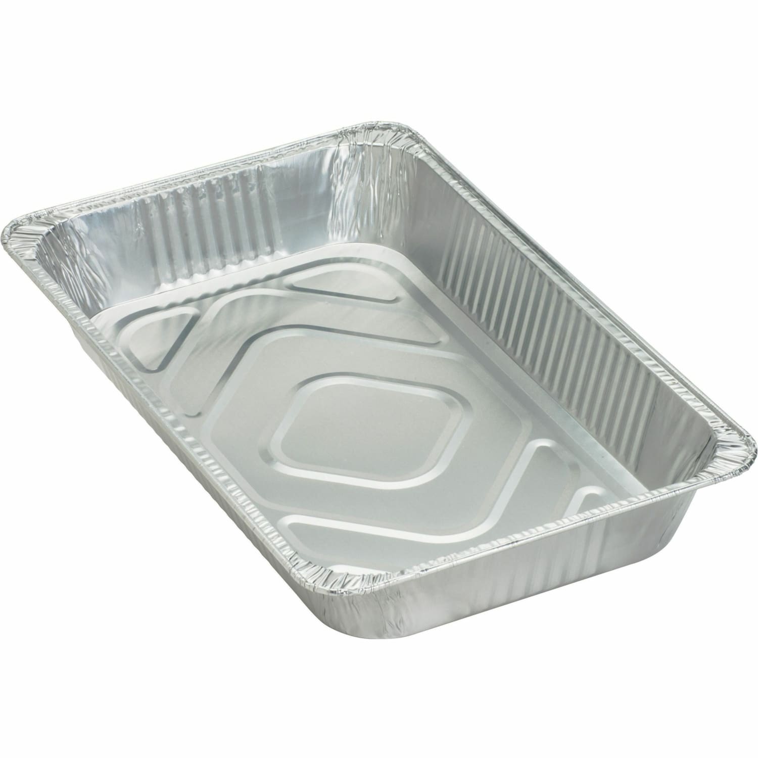 Genuine Joe Full-size Disposable Aluminum Pan - Cooking, Serving - Disposable - Silver - Aluminum Body - 50 / Carton - Image 4