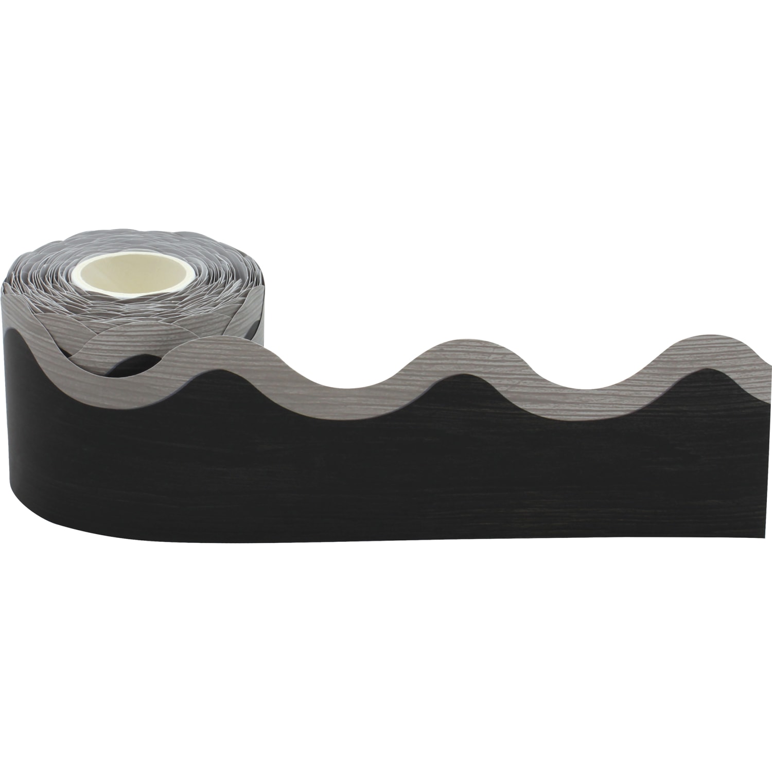 Teacher Created Resources Scalloped Border Trim, Modern Farmhouse Black/Gray, 50ft Per Roll, Pack Of 3 Rolls - Image 3