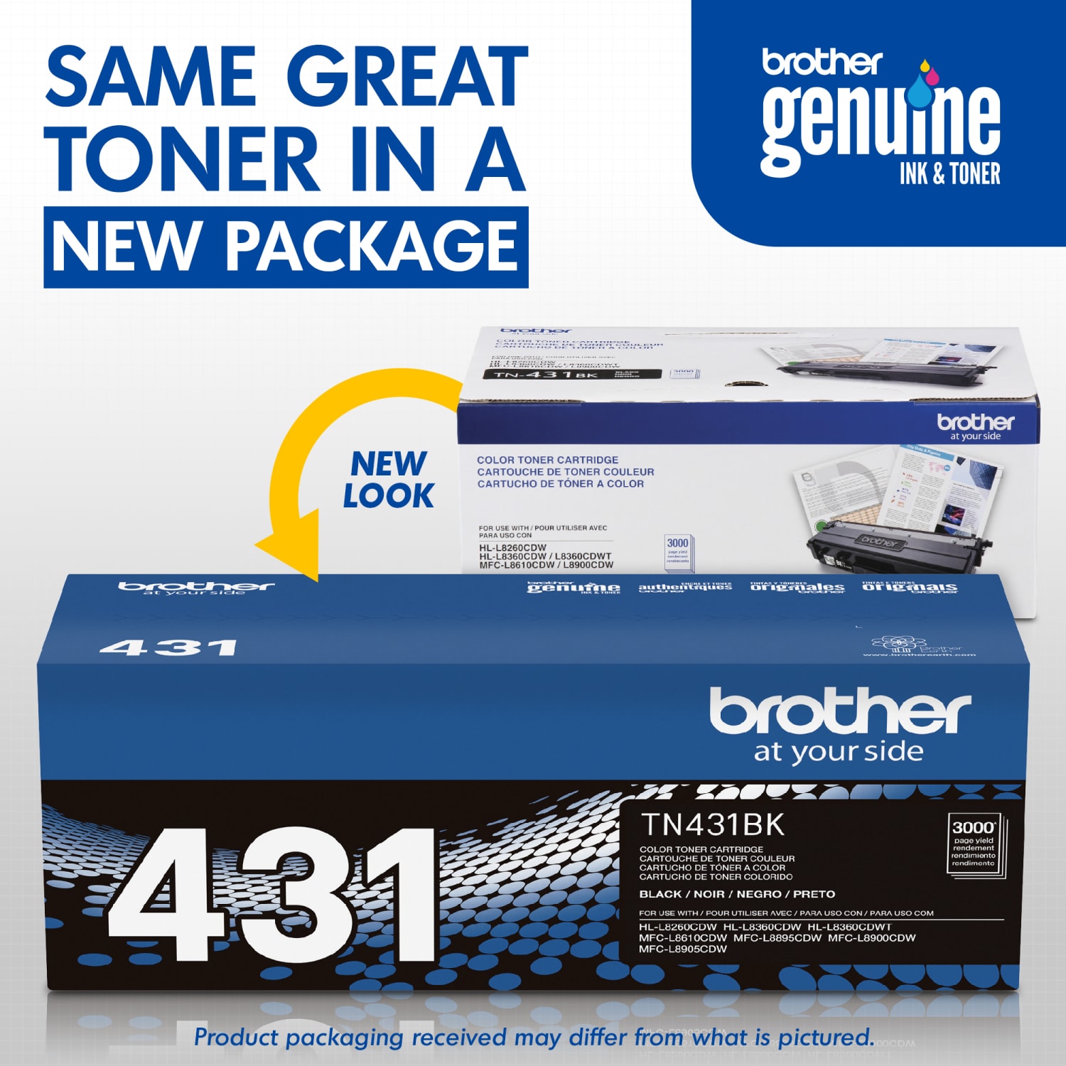 Brother TN-431 Black Toner Cartridge, TN-431BK - Image 4