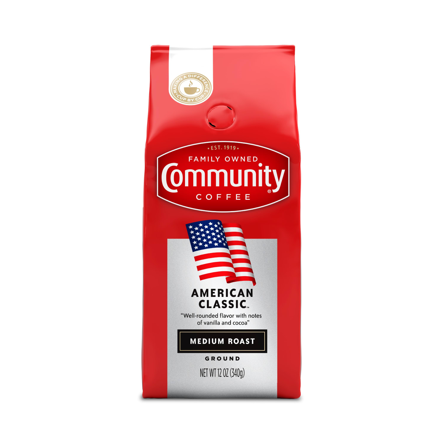 Community Coffee Arabica Ground Coffee, American Classic, 12 Oz Per Bag, Carton Of 6 Bags - Image 3
