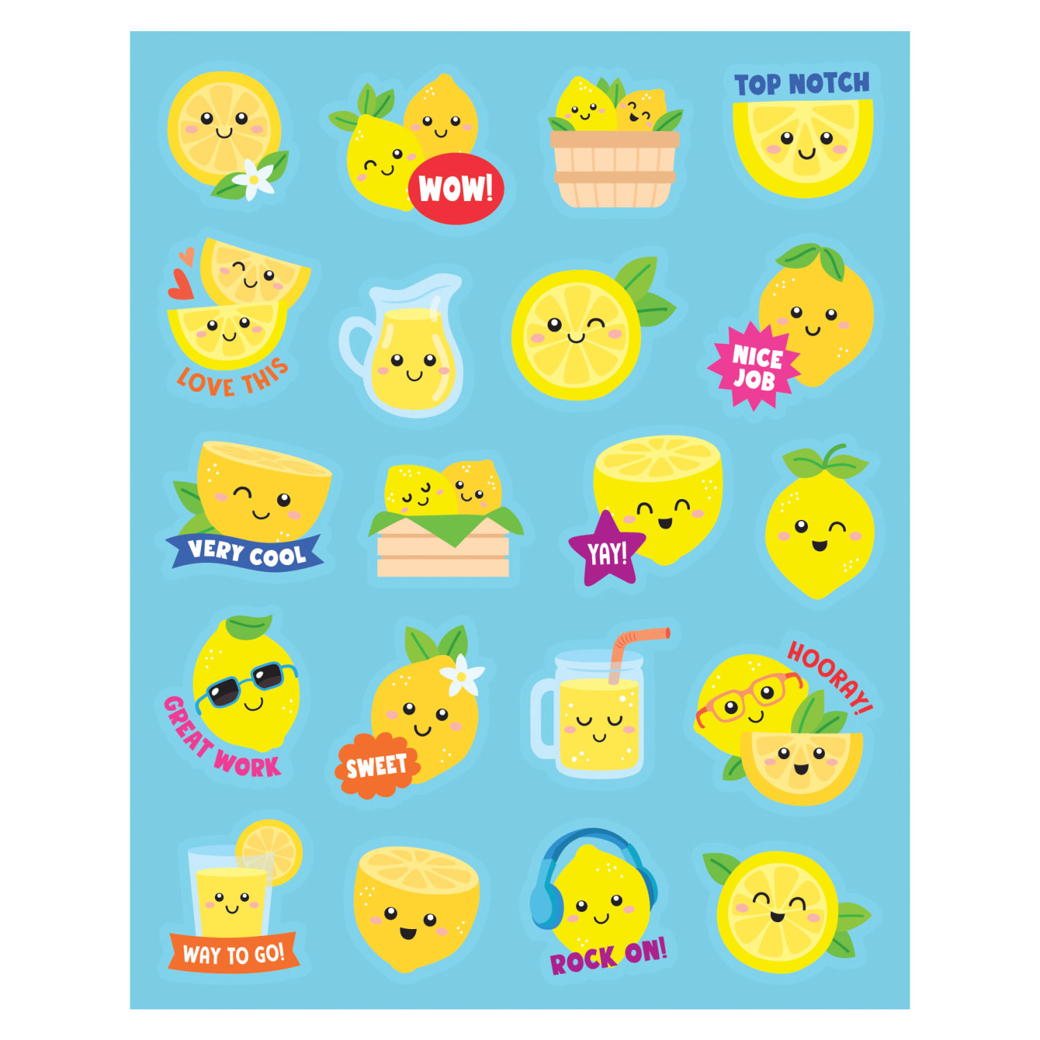 Teacher Created Resources Smelly Stickers, Lemon, 120 Per Pack, Set Of 6 Packs - Image 3