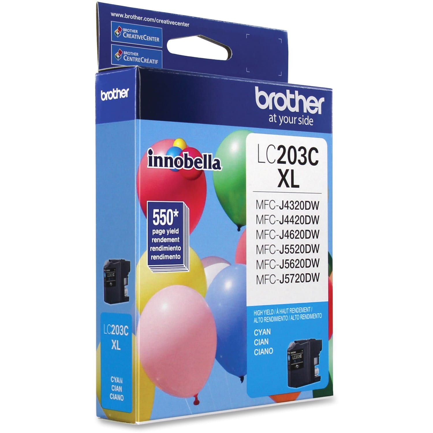 Brother LC203 Cyan High-Yield Ink Cartridge, LC203C - Image 3