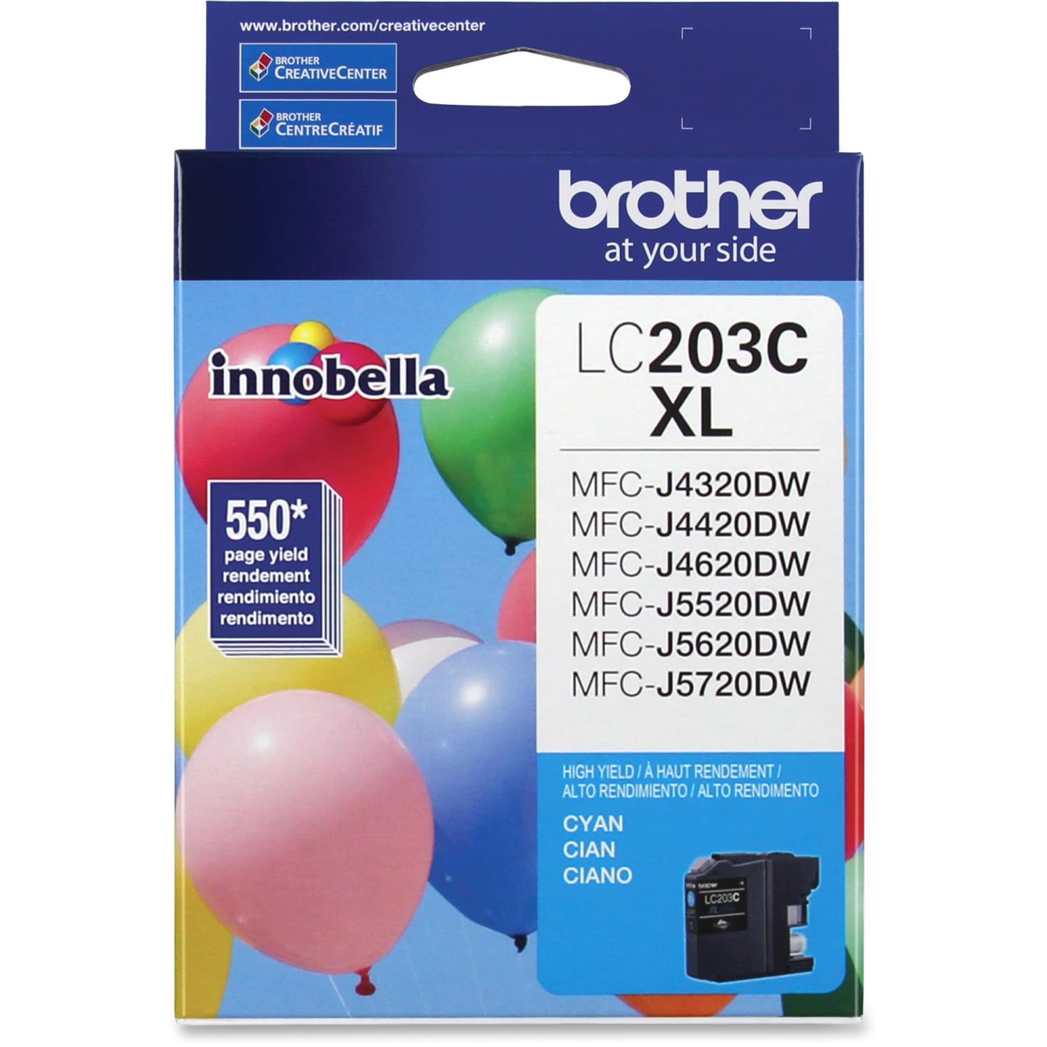 Brother LC203 Cyan High-Yield Ink Cartridge, LC203C - Image 6