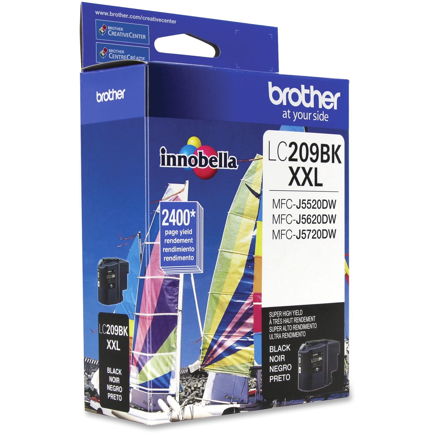 Brother Genuine LC209BK Super High Yield Black Ink Cartridge - Inkjet - Super High Yield - 2400 Pages - Black - 1 Each - Image 3