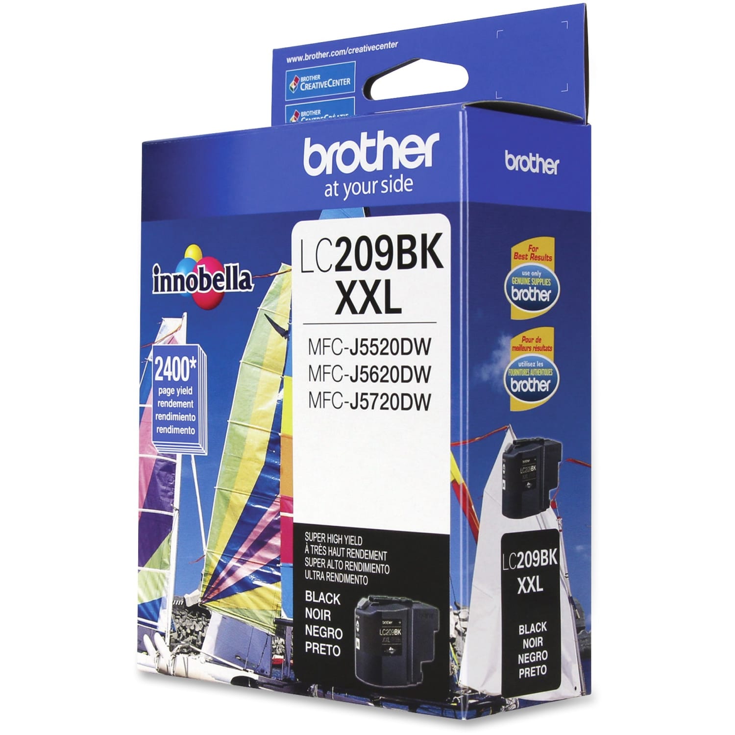 Brother Genuine LC209BK Super High Yield Black Ink Cartridge - Inkjet - Super High Yield - 2400 Pages - Black - 1 Each - Image 4
