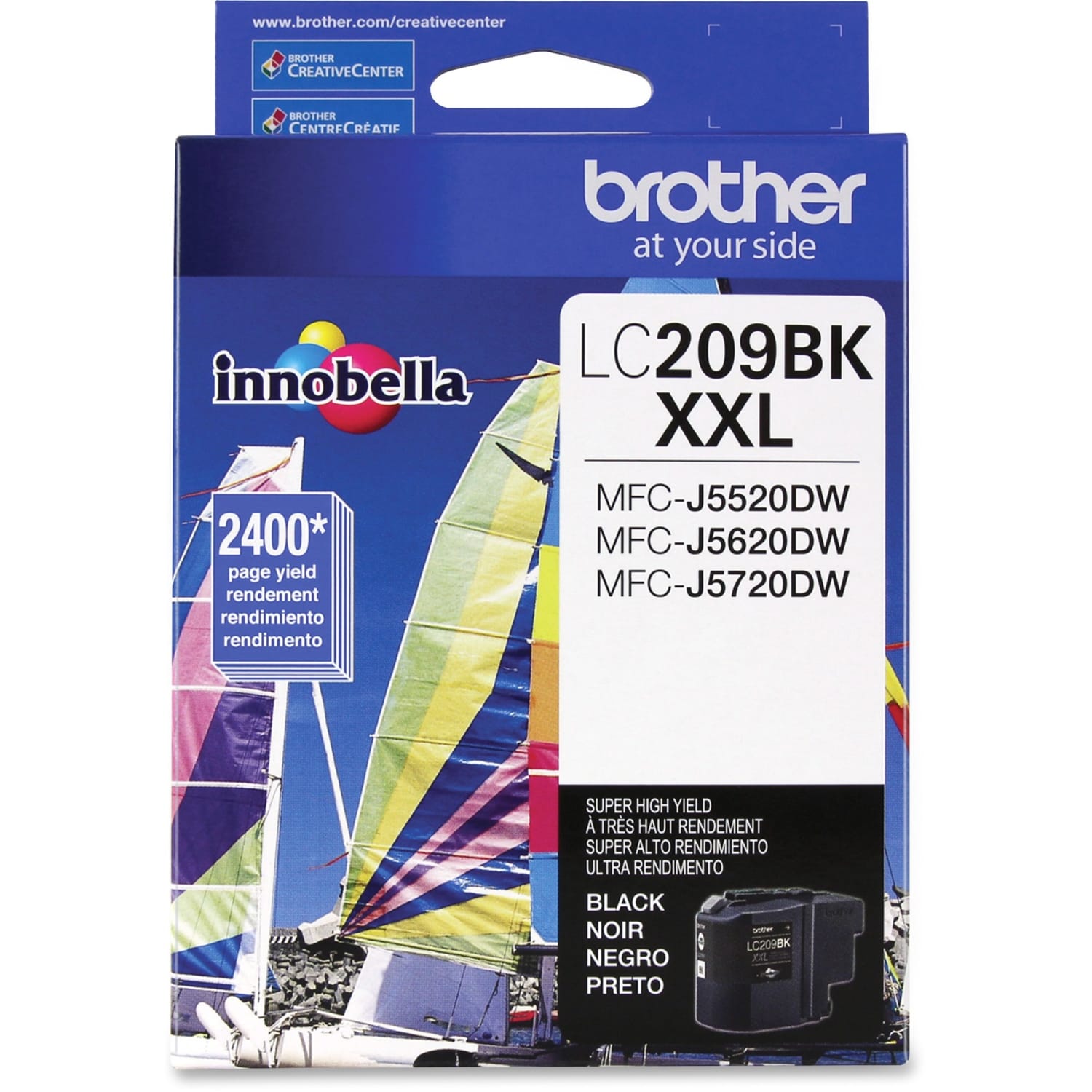 Brother Genuine LC209BK Super High Yield Black Ink Cartridge - Inkjet - Super High Yield - 2400 Pages - Black - 1 Each - Image 6
