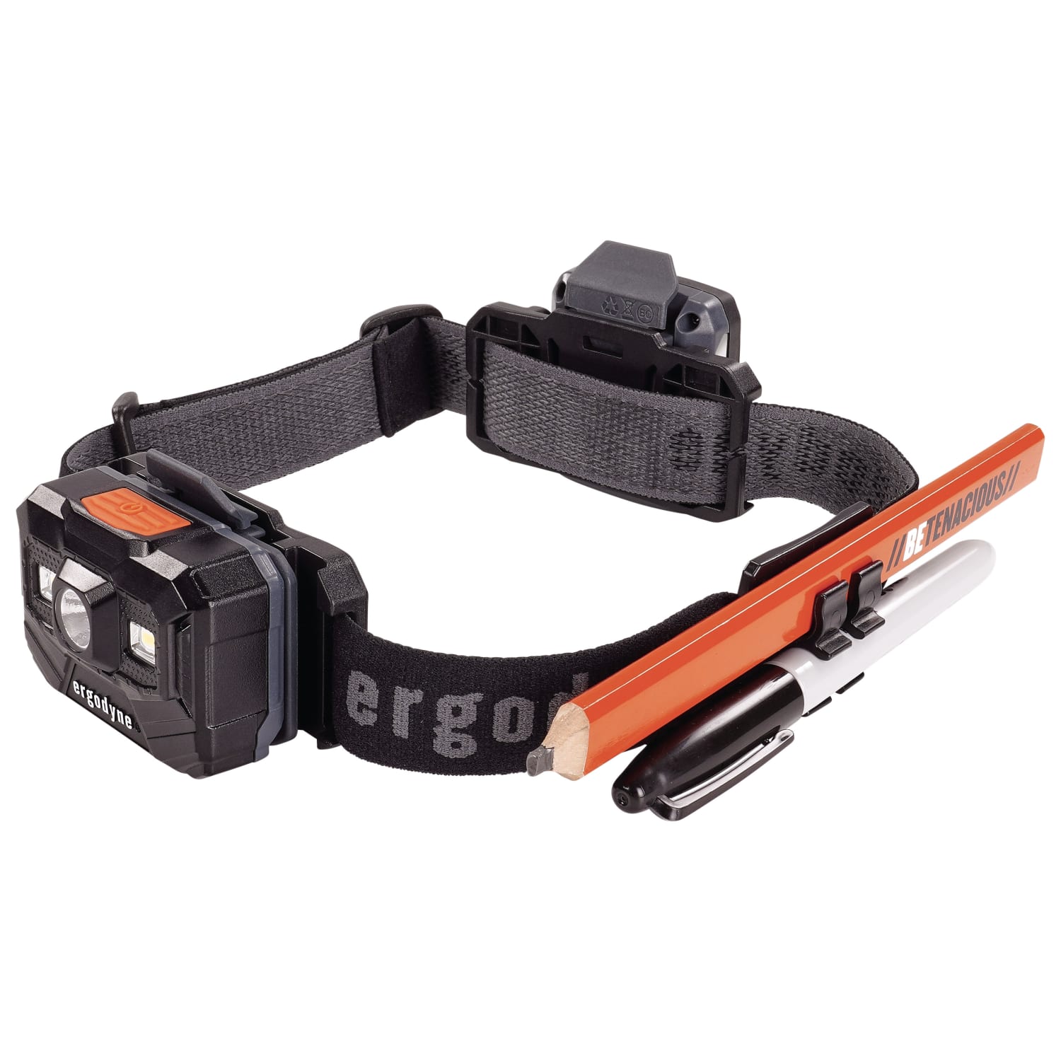 Ergodyne Skullerz 8980 Headband Light Mount With Fabric Strap, Black - Image 3