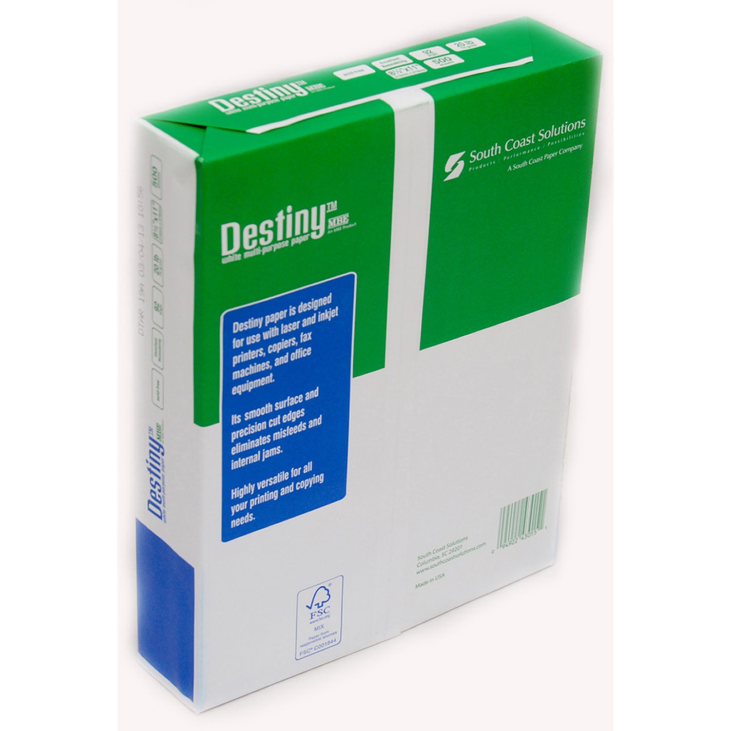 Destiny Multi-Use Printer & Copy Paper, 10 Reams, White, Letter (8.5in x 11in), 5000 Sheets Per Case, 20 Lb, 92 Brightness - Image 5