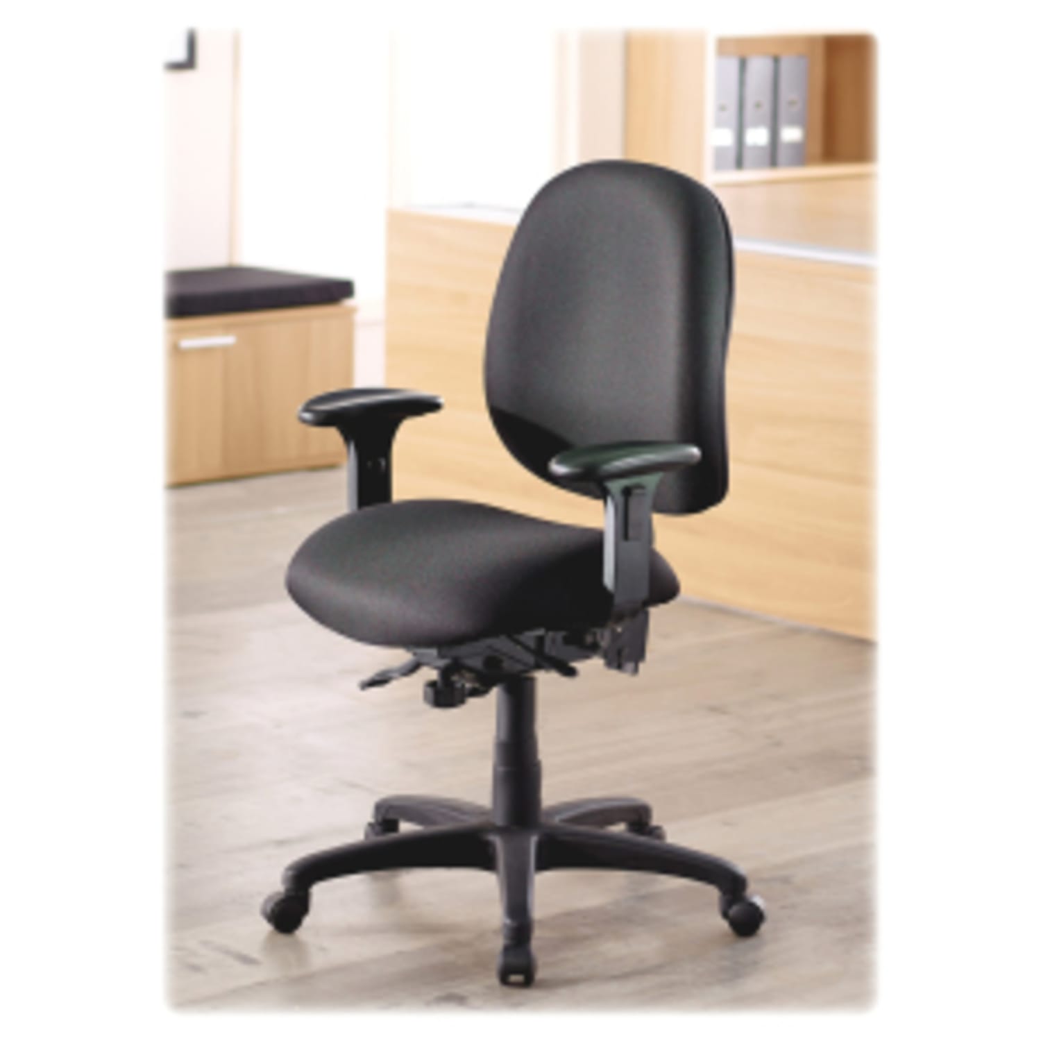 Lorell High-Performance Ergonomic Multifunction Chair, Black - Image 7