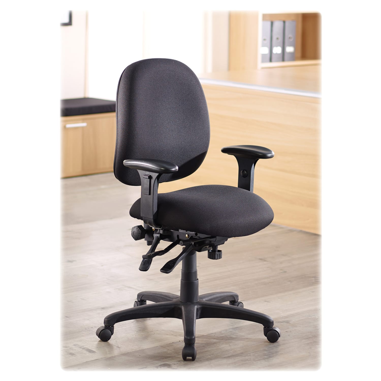 Lorell High-Performance Ergonomic Multifunction Chair, Black - Image 8