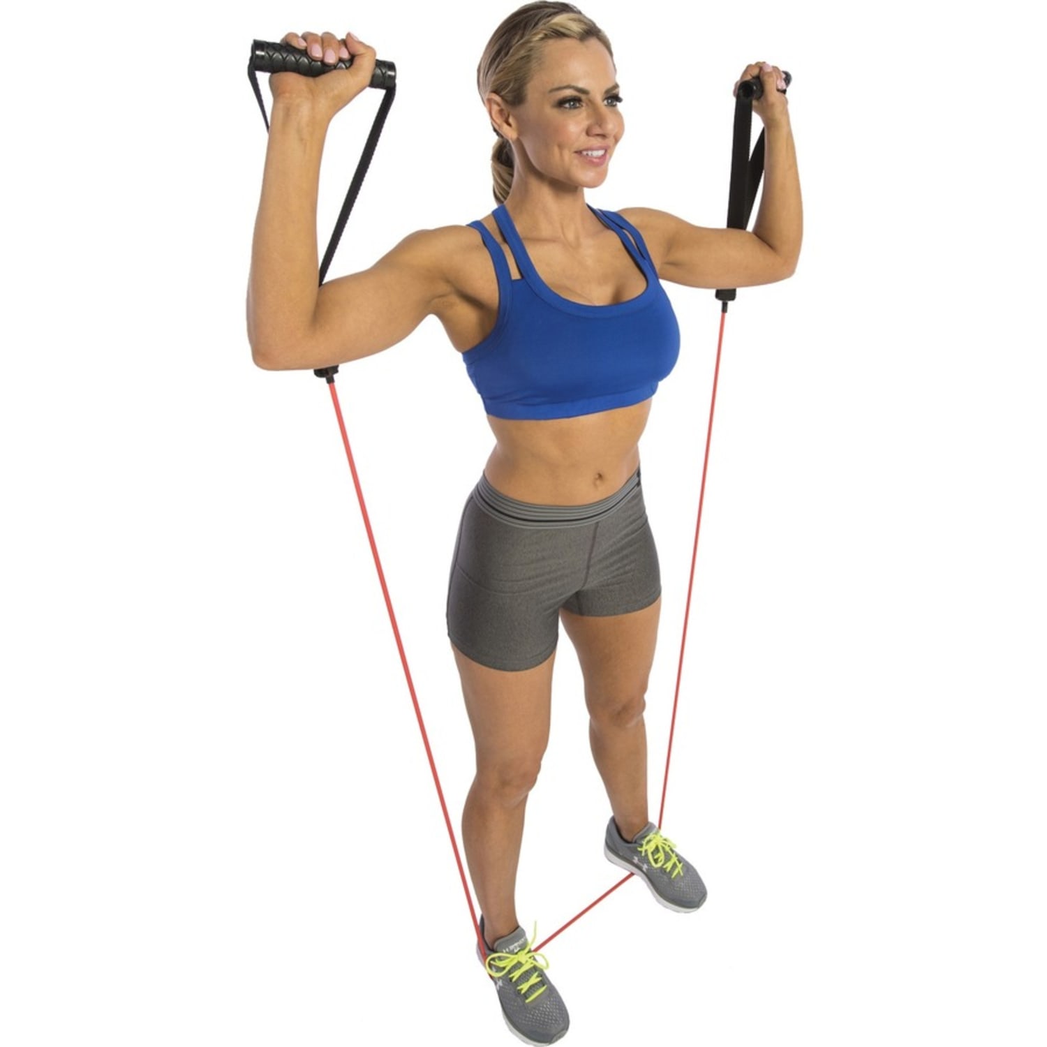 GoFit Pro-Grade Power Tubes with Handles (Red/30 Lbs.) - Red - Rubber - Image 5