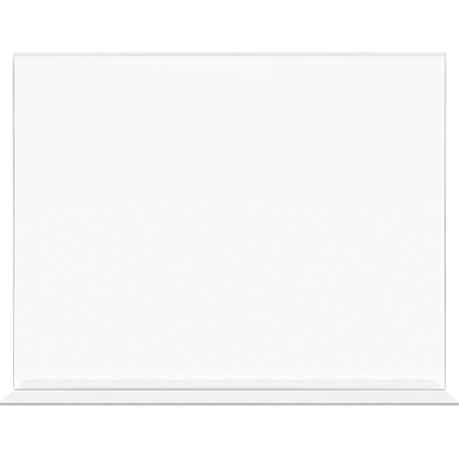 Deflecto Anti-Glare Double-sided Sign Holder - Landscape - 8.7in Height x 11.1in Width x 3.3in Depth - Acrylic - Clear - Anti-glare, Scratch Resistant, Durable, Double-sided, Heavy Duty - 1 Each - Image 3