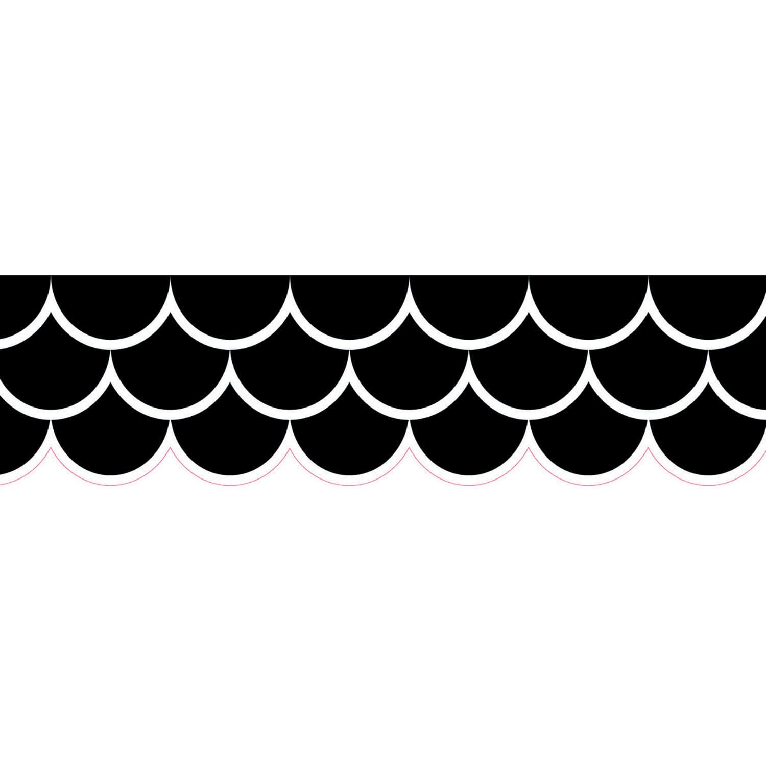 Creative Teaching Press EZ Borders, Black Scallops, 48' Per Pack, Set Of 3 Packs - Image 3