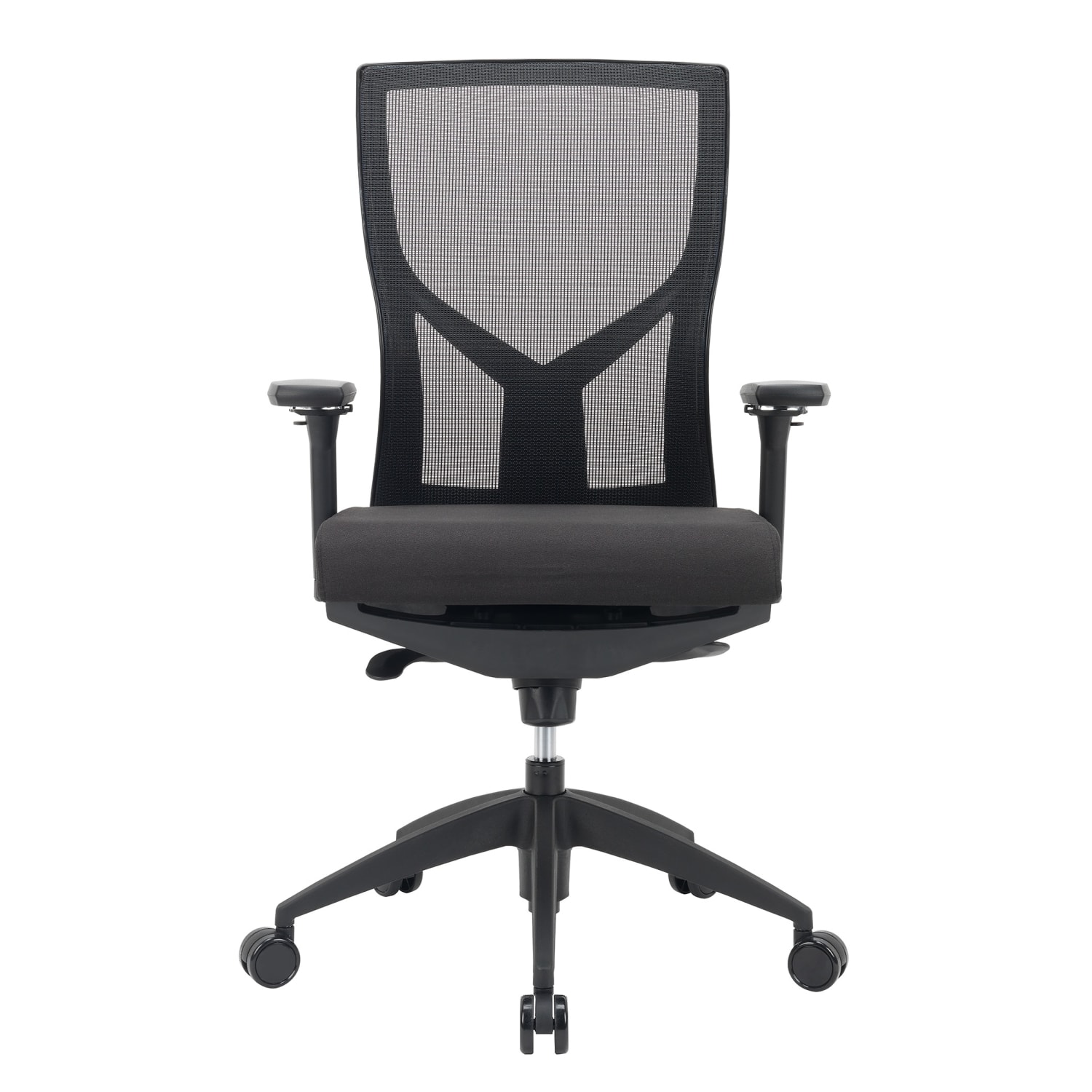 WorkPro Oceanic Mesh/Fabric Ergonomic High-Back Executive Office Chair, Black, BIFMA Compliant - Image 3