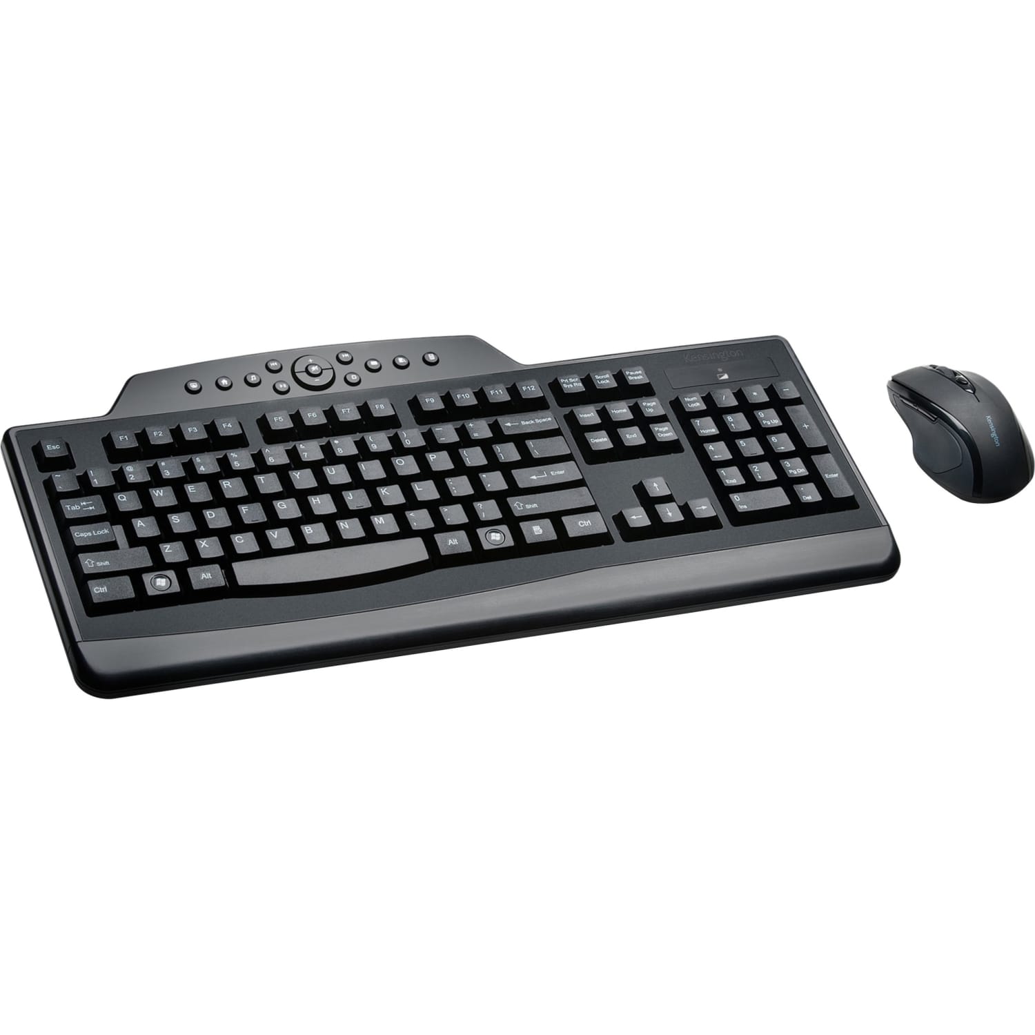 Kensington Wireless Keyboard & Mouse, Adjustable Full Size Keyboard, Black, Right-Handed Optical Mouse, KMW72408 - Image 3