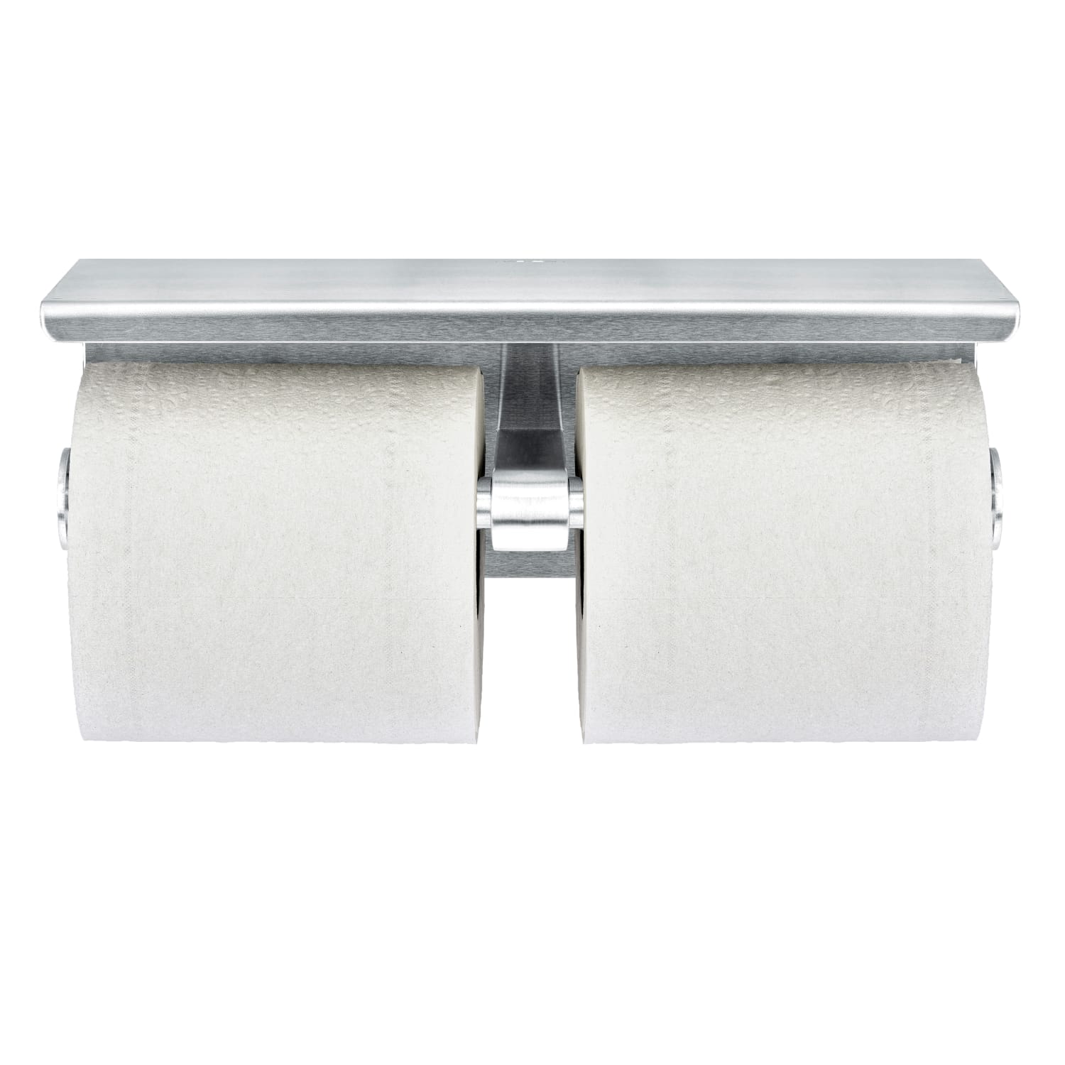 Alpine C-Fold Multi-Fold Dual Toilet Paper Holder, 4inH x 10-1/2inW x 3-7/8inD, Stainless Steel - Image 4