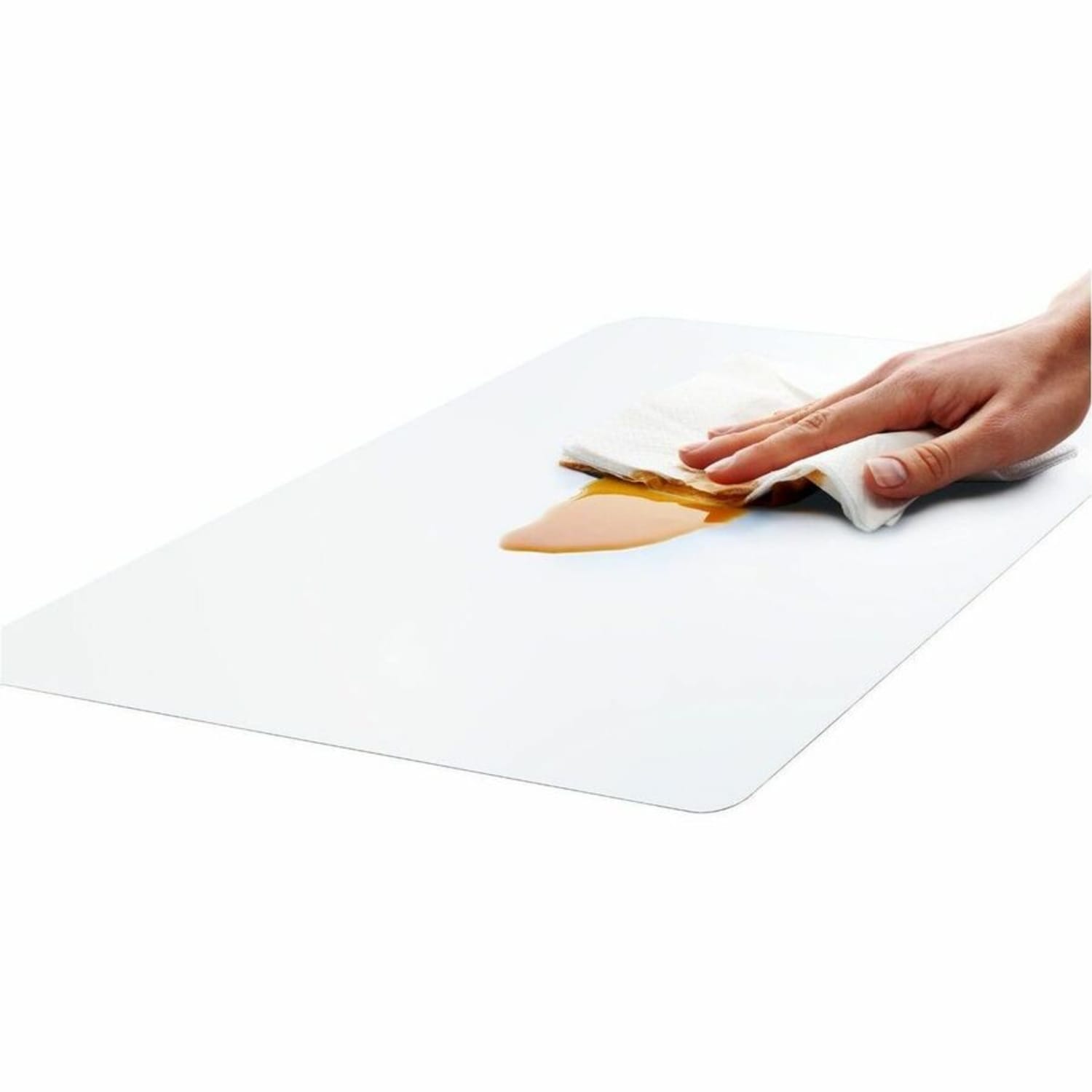 Floortex Hometex Biosafe Hometex Anti-Microbial Table Mat 17in x 22in - Rectangle - 17in Width x 0in Depth - PVC Vinyl - Fresh Mist - TAA Compliant - Image 6