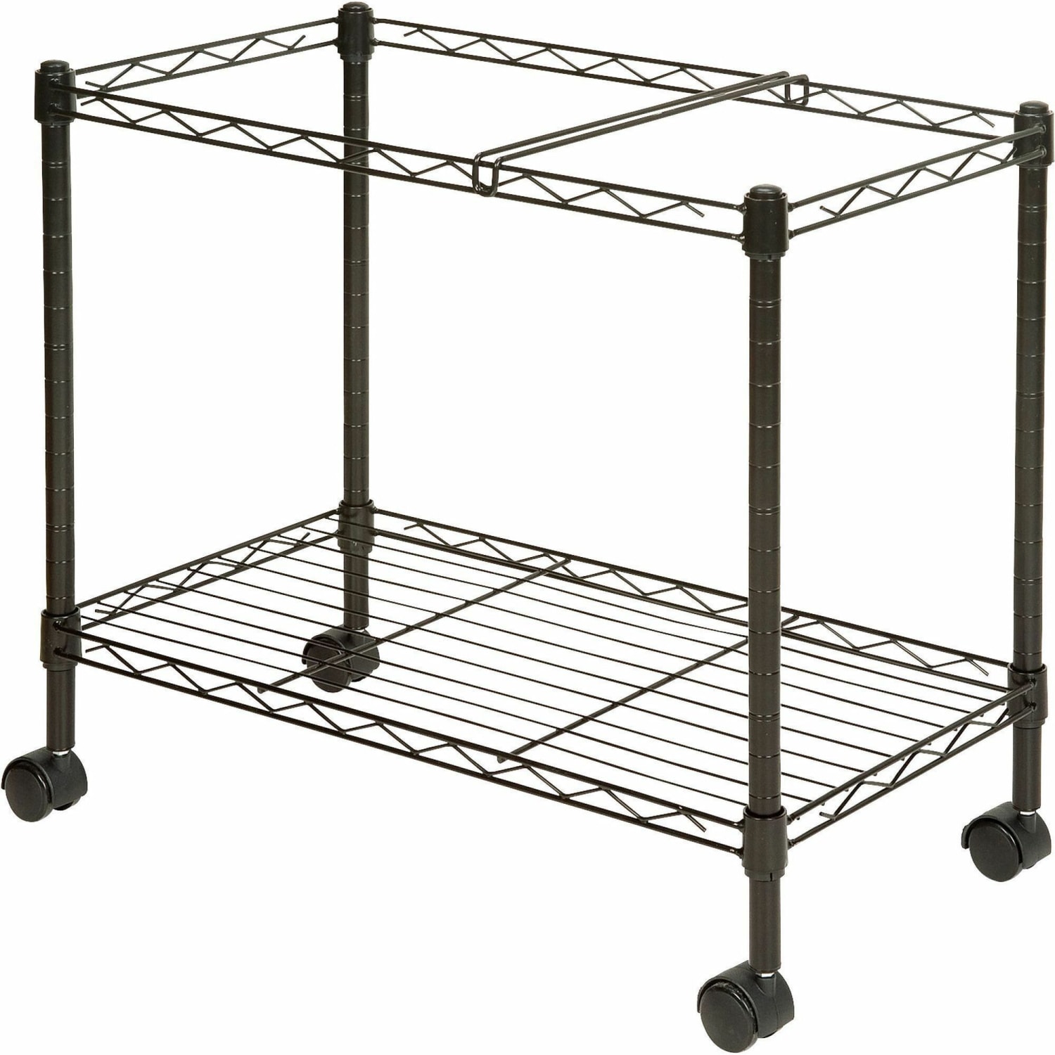 Lorell Mobile Wire File Cart, 12-7/8inW x 25-13/16inD x 20-1/2inH, Black - Image 3