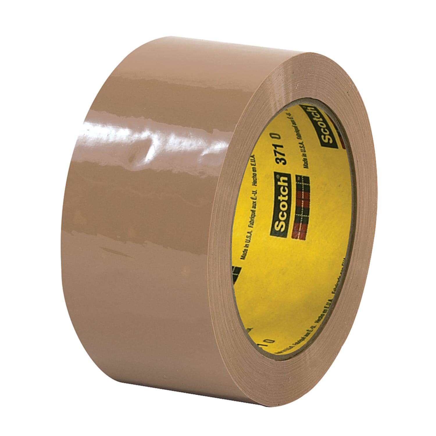 Scotch 371 Carton Sealing Tape, 2in x 110 Yd., Tan, Case Of 36