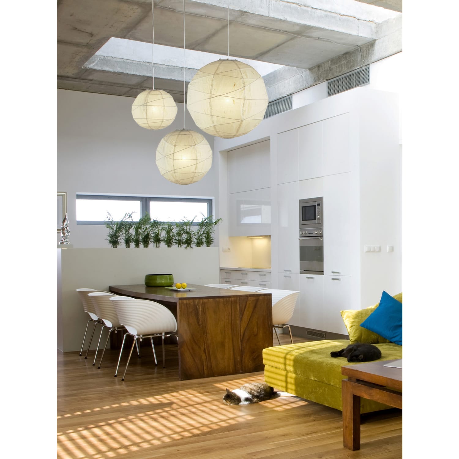 Adesso Orb Pendant Ceiling Lamp, Medium, Natural - Image 3