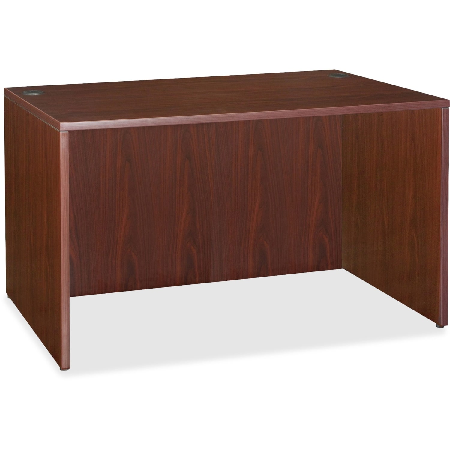 Lorell Essentials 48inW Rectangular Computer Desk Shell, Mahogany - Image 3