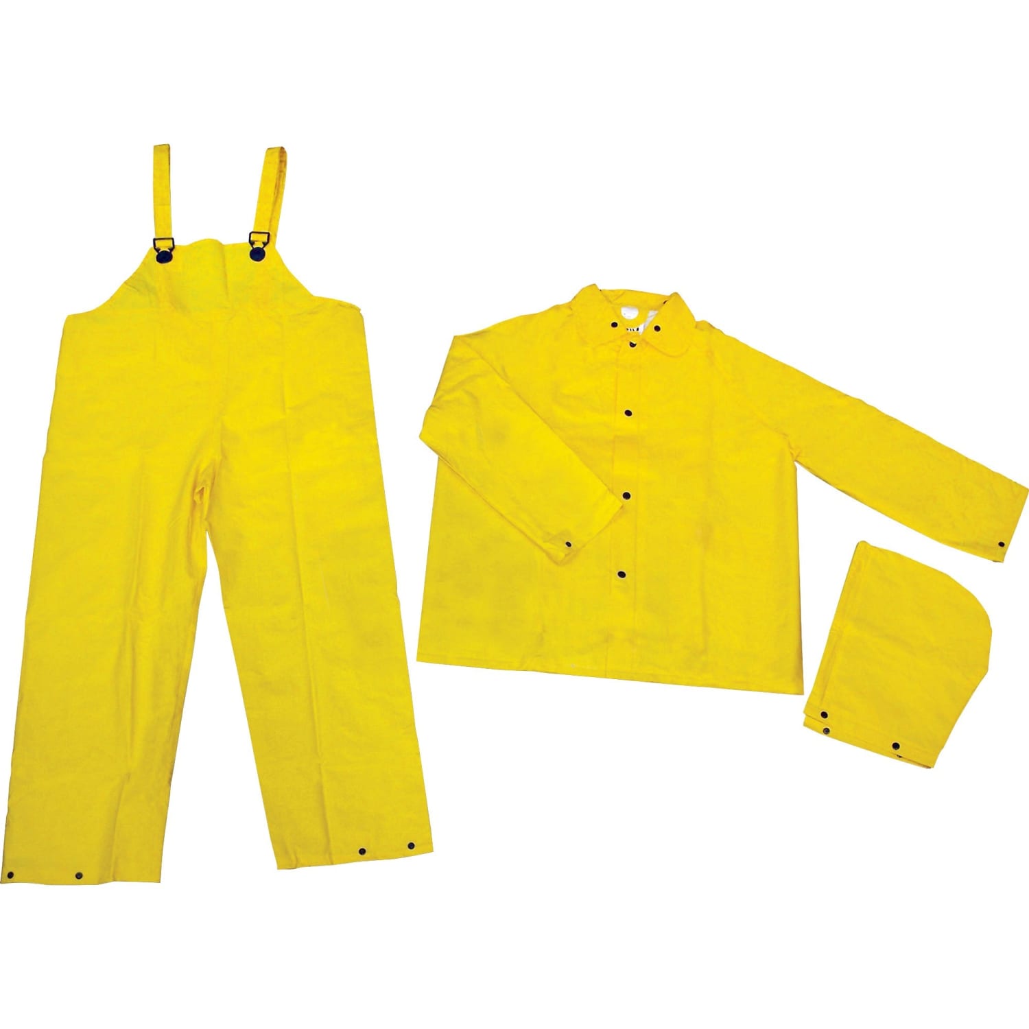 MCR Safety 3-Piece Rainsuit, 2XL, Yellow - Image 3