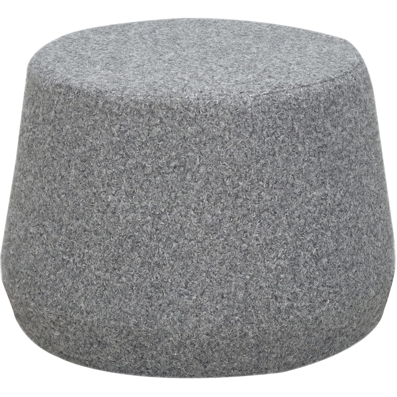 Lifestyle Solutions Brant Fabric Ottoman 17inH x 24inW x 24inD Gray PopularChairscom