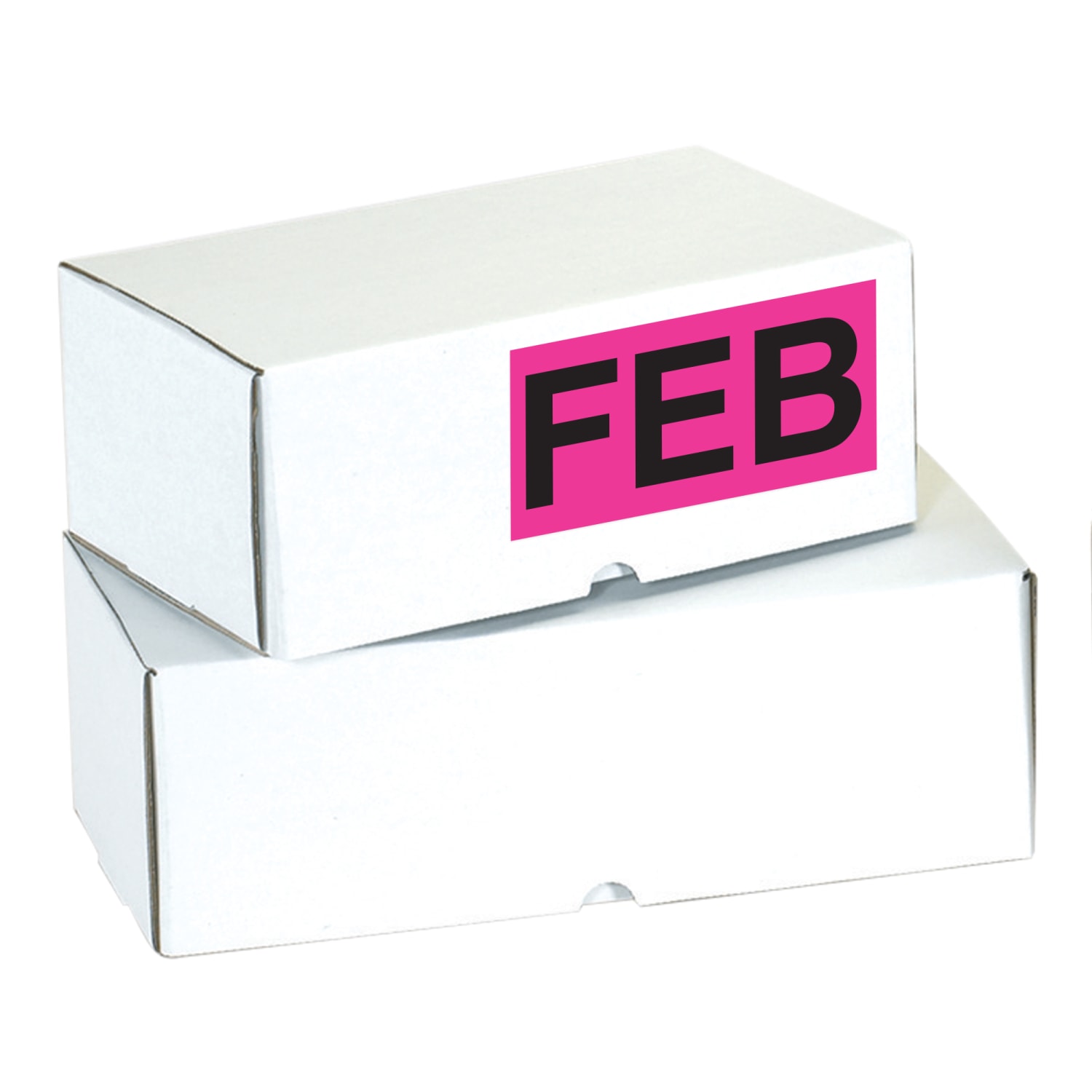 Tape Logic Permanent Inventory Label Roll, DL6722, Month-Style, "FEB," 6in x 3in, Pink, Roll Of 500 - Image 3