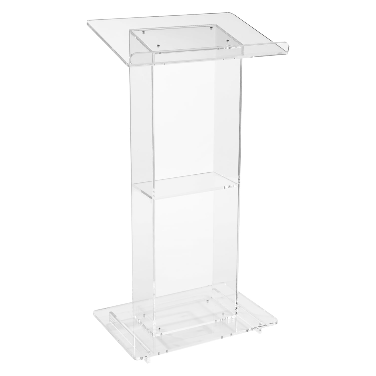 Oklahoma Sound? Acrylic Lectern With Shelf, Clear - Image 3