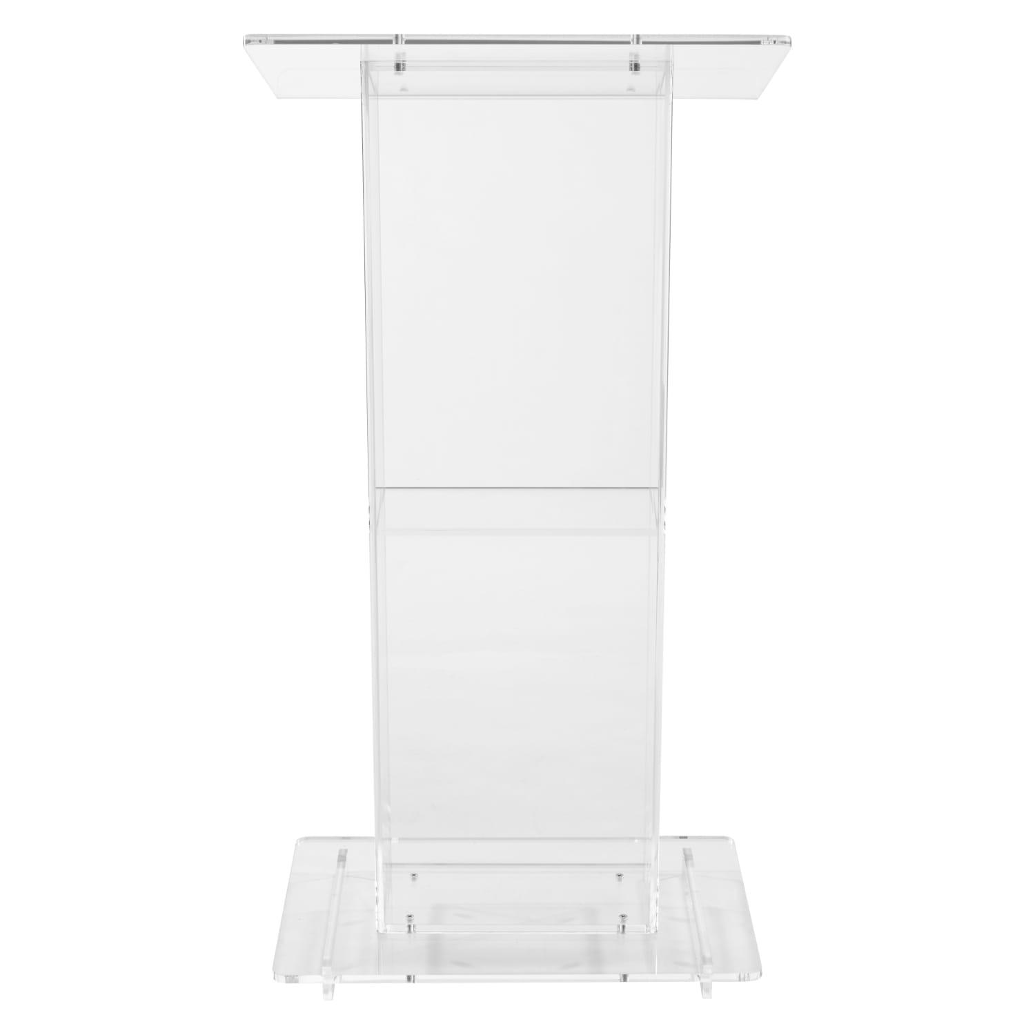 Oklahoma Sound? Acrylic Lectern With Shelf, Clear - Image 4