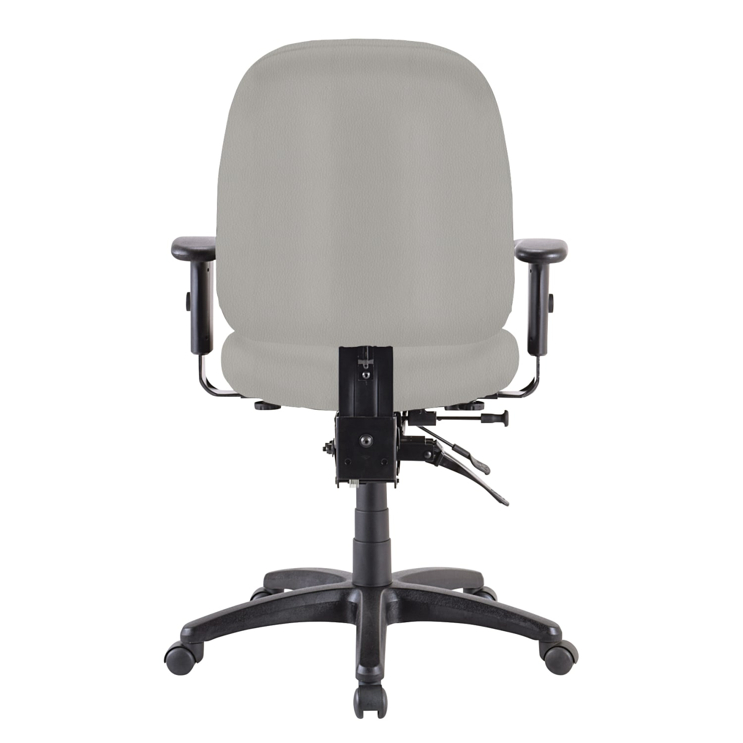 WorkPro 4X4 498SL Ergonomic Antimicrobial Vinyl Low Back Multi Function Task Chair GrayBlack PopularChairscom