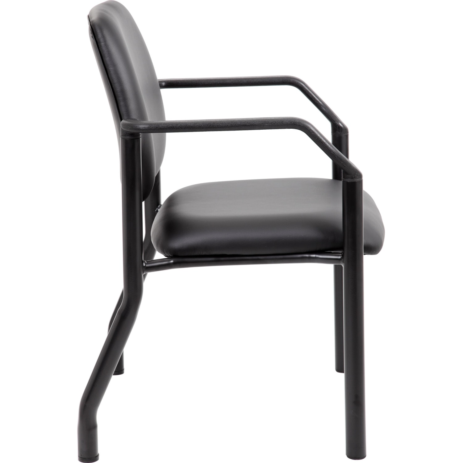 Boss Office Products MidBack Guest Chair With Arms Black PopularChairscom Boss Office Products Mid Back Guest Chair With Arms Black PopularChairscom