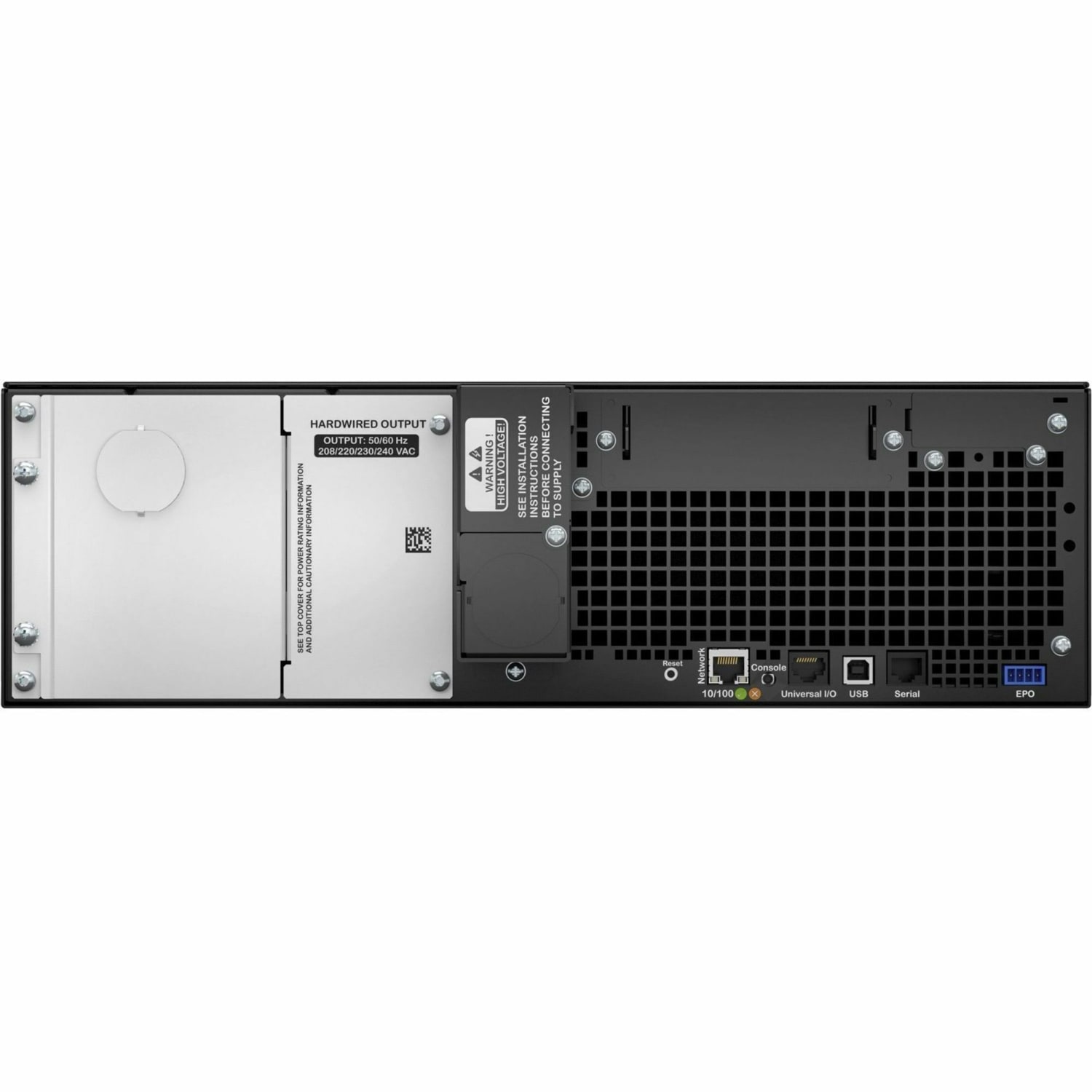 APC by Schneider Electric Smart-UPS 5000VA Rack-mountable UPS - 3U Rack-mountable - 1.50 Hour Recharge - 4 Minute Stand-by - 208 V, 230 V Input - 208 V AC, 230 V AC Output - Sine Wave - 3 x Battery/Surge Outlet - Image 5