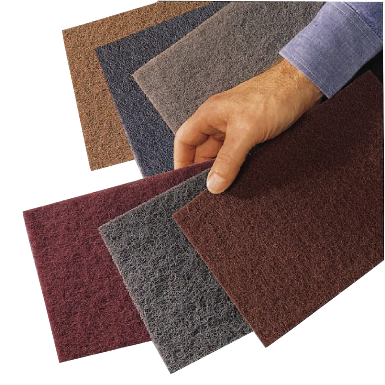 3M Scotch-Brite Hand Pad, Medium, Tan, Case Of 40 - Image 3