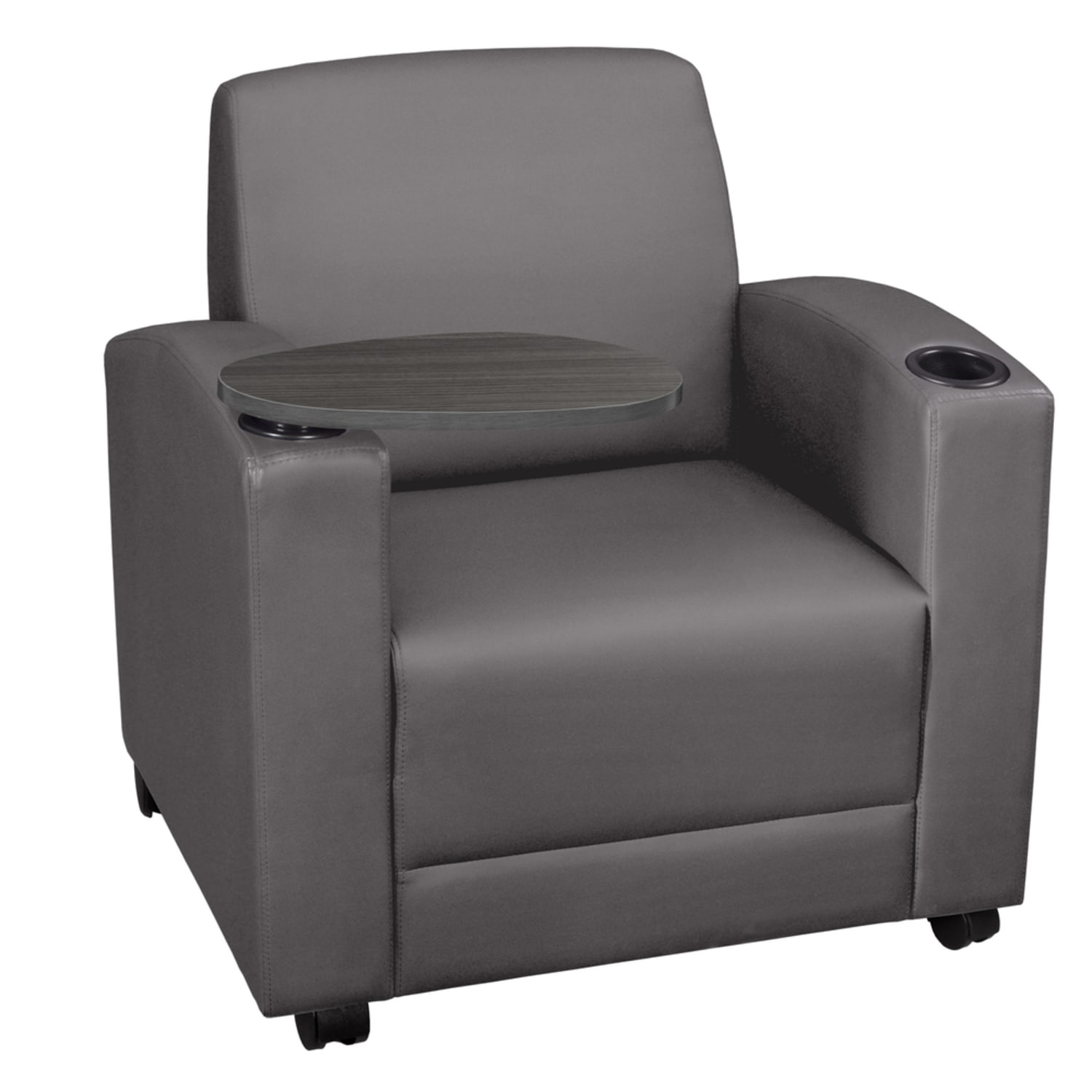 Regency Nova Lounge Accent Chair With Tablet Arm Gray PopularChairscom Regency Nova Lounge Accent Chair With Tablet Arm Gray PopularChairscom