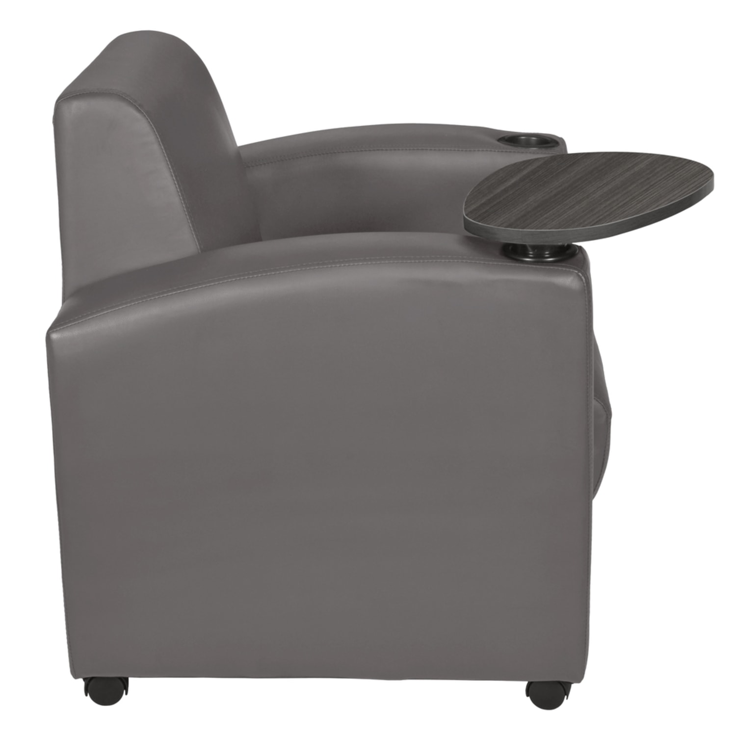 Regency Nova Lounge Accent Chair With Tablet Arm, Gray - Image 5
