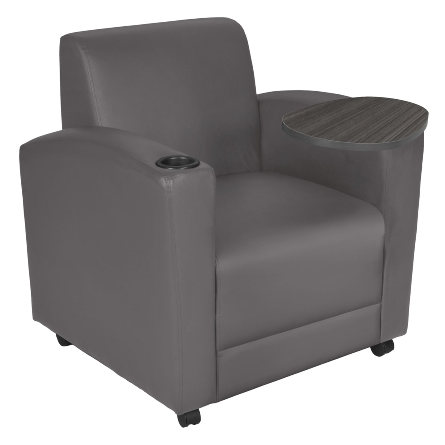 Regency Nova Lounge Accent Chair With Tablet Arm, Gray - Image 6