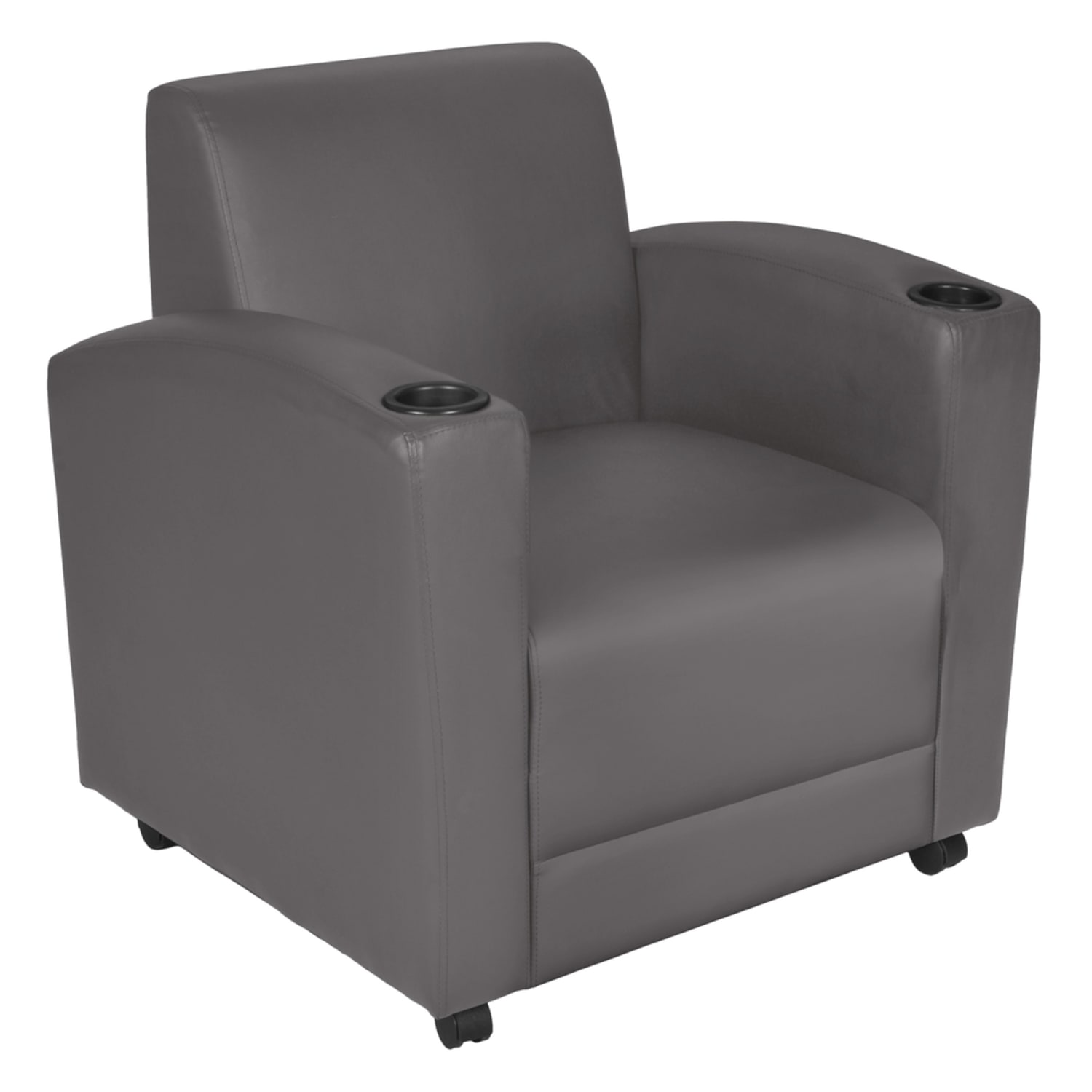 Regency Nova Lounge Accent Chair With Tablet Arm, Gray - Image 8