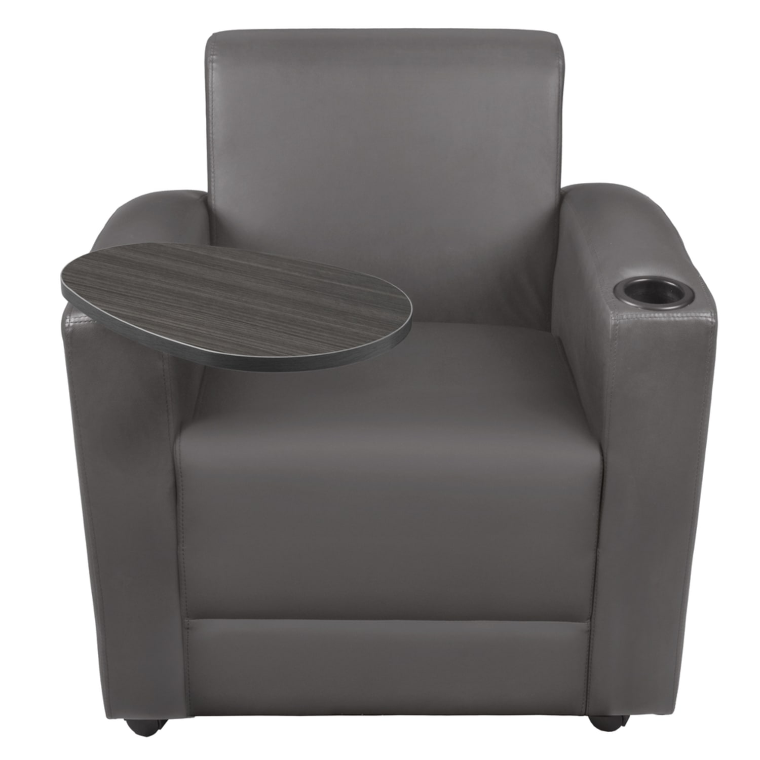 Regency Nova Lounge Accent Chair With Tablet Arm, Gray - Image 10