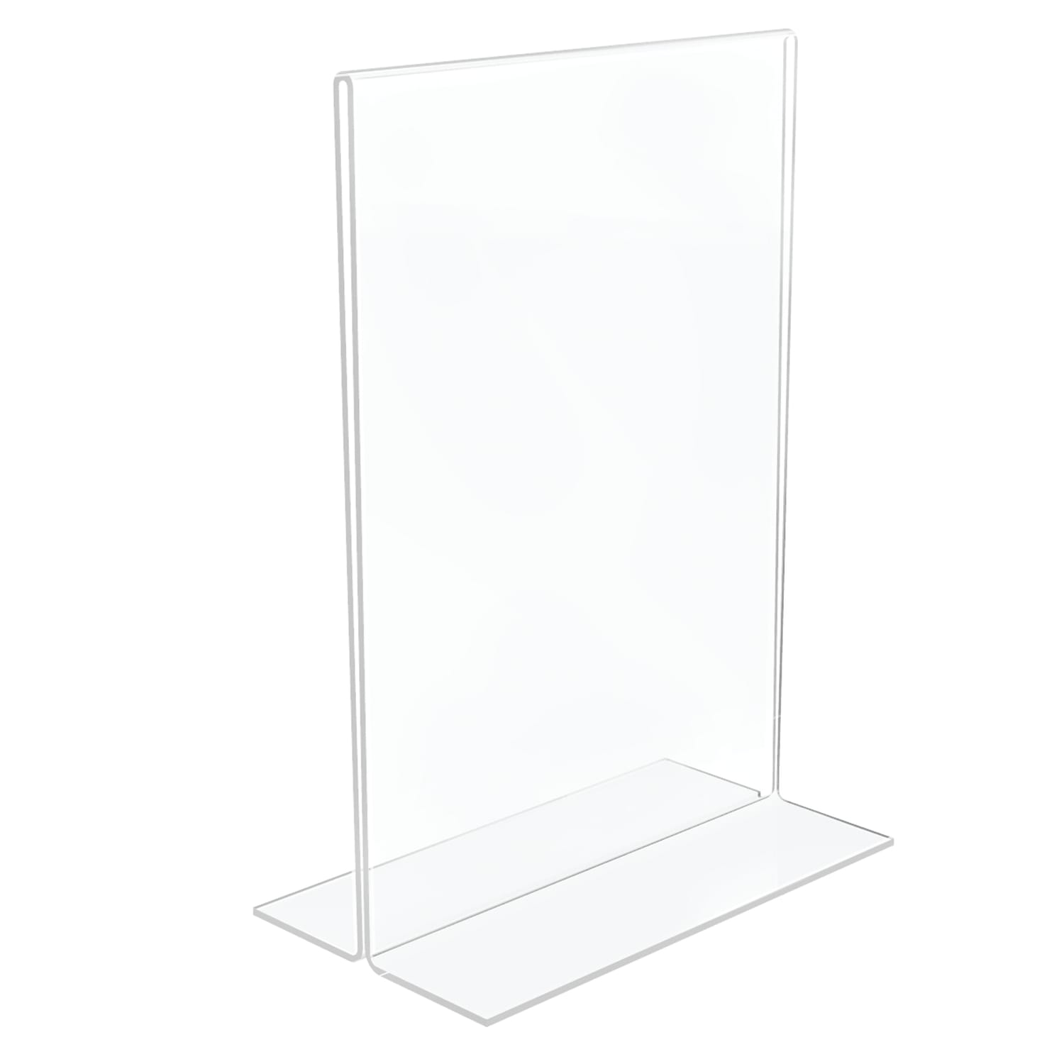 Office Depot Brand Stand-Up Sign Holder, Vertical, 7inH x 5inW, Clear, 69101 - Image 5