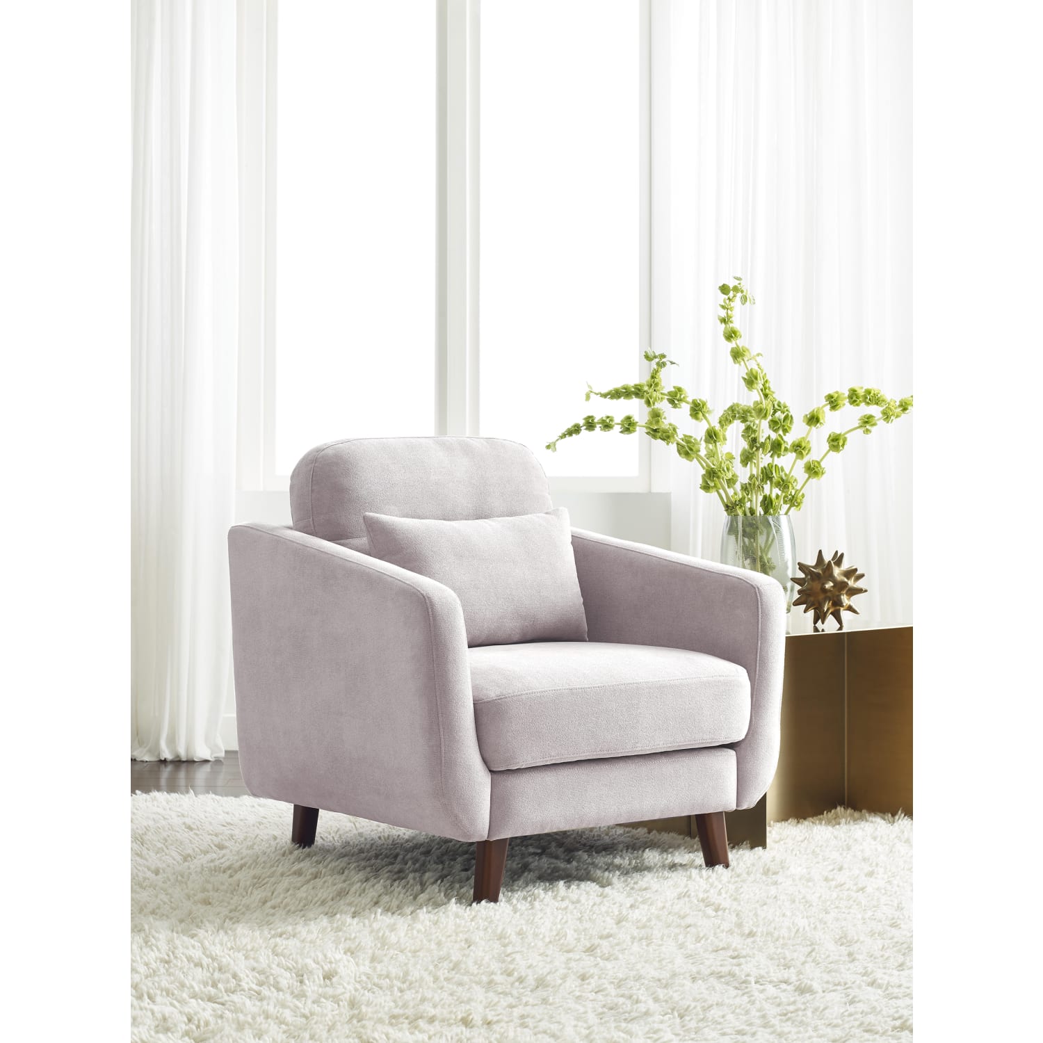 Serta Sierra Collection Arm Chair IvoryChestnut PopularChairscom