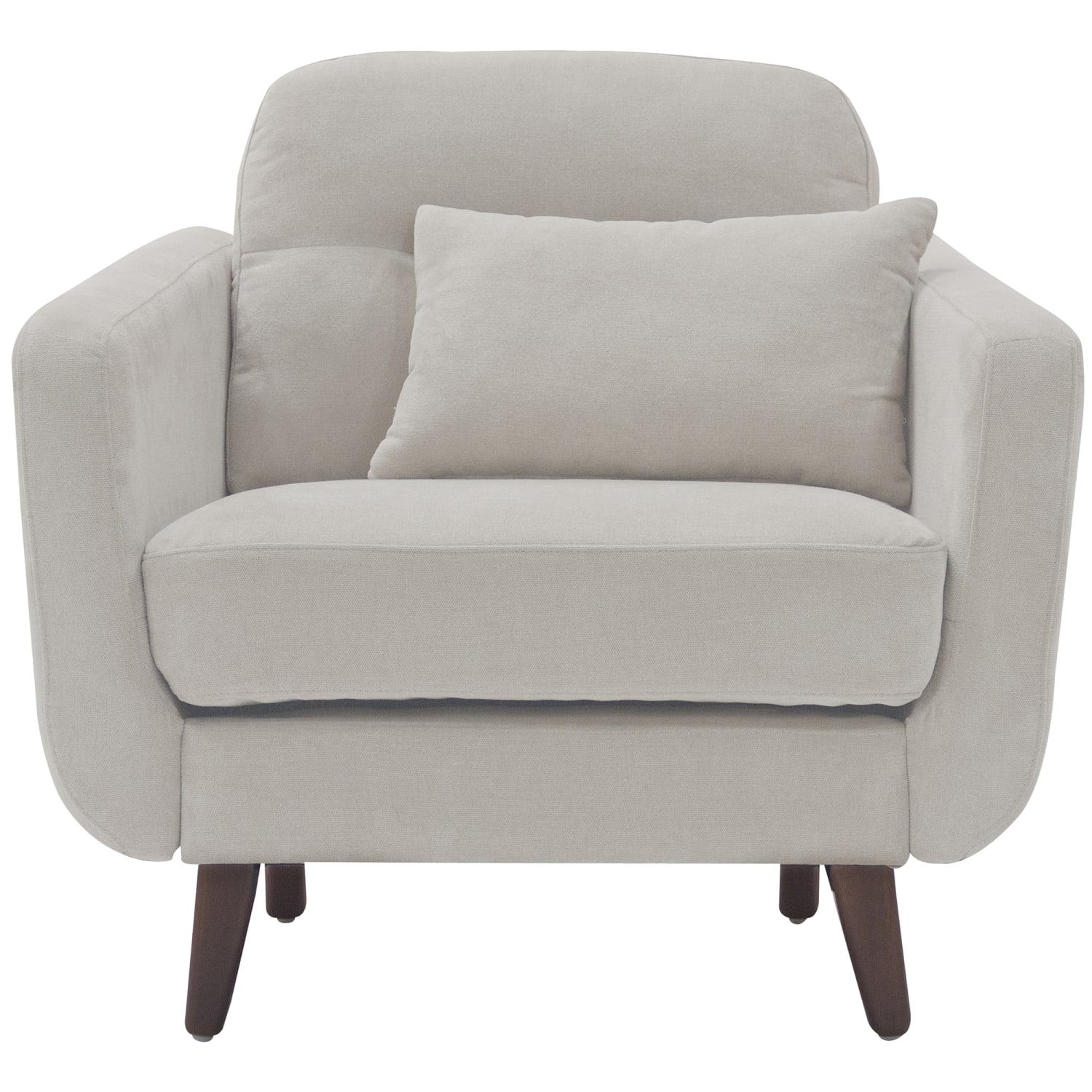 Serta Sierra Collection Arm Chair, Ivory/Chestnut - Image 6