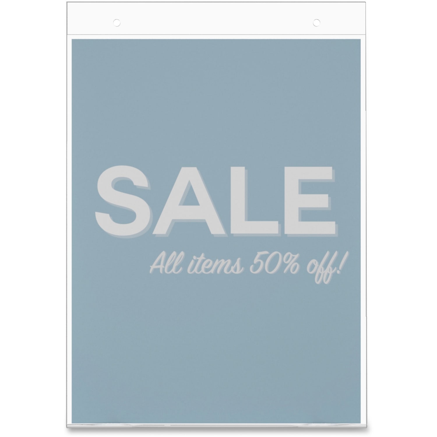 Office Depot Brand Wall Sign Holder, Vertical, 11inH x 8-1/2inW, Clear - Image 4