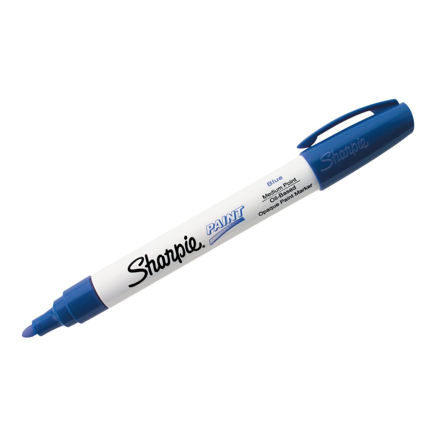 Sharpie Oil-Based Paint Marker - Medium Marker Point - Blue Ink - Oil Based - Metal Barrel - Image 3