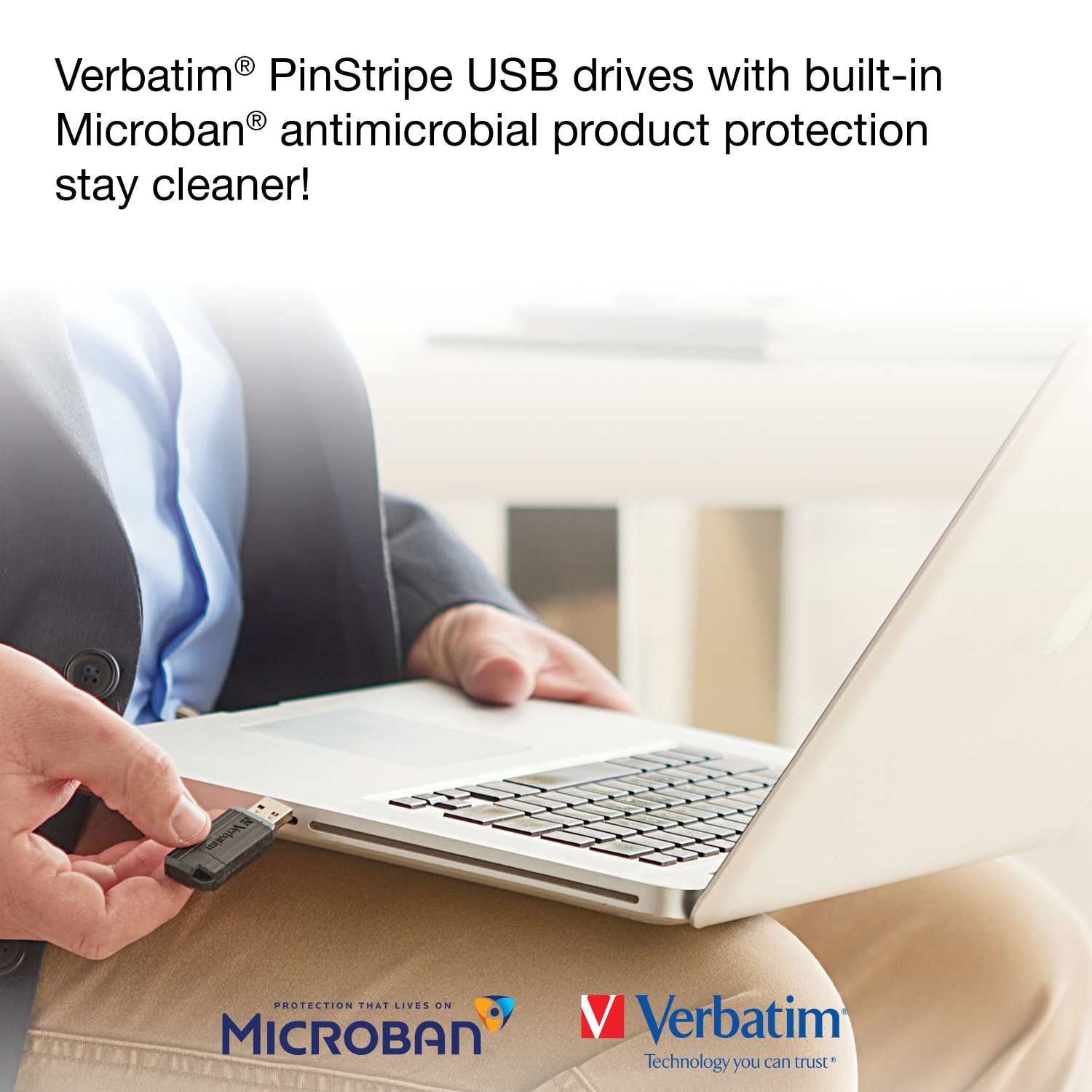 Verbatim PinStripe USB Flash Drive, 8GB, Black - Image 5