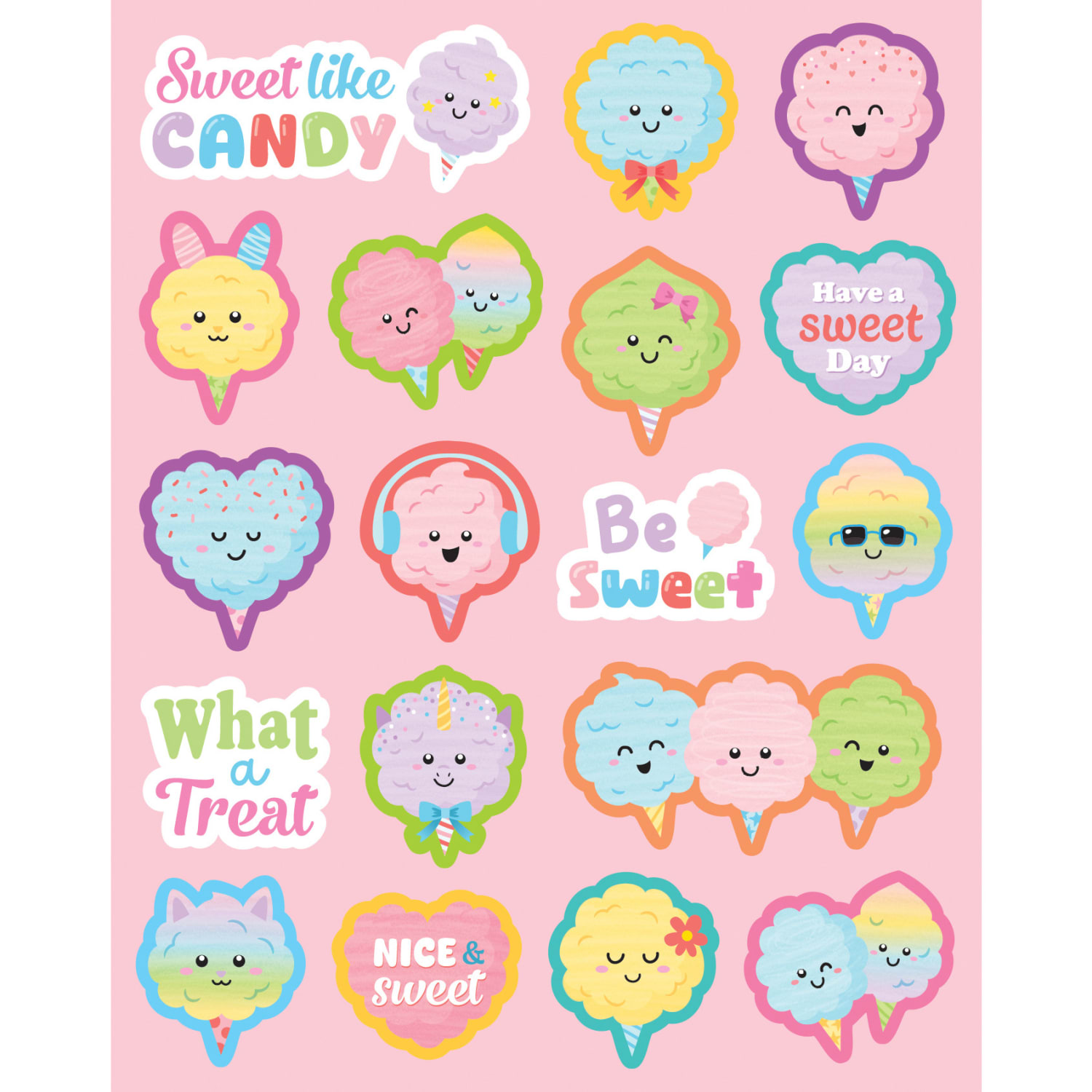 Teacher Created Resources Smelly Stickers, Cotton Candy, 108 Per Pack, Set Of 6 Packs - Image 3