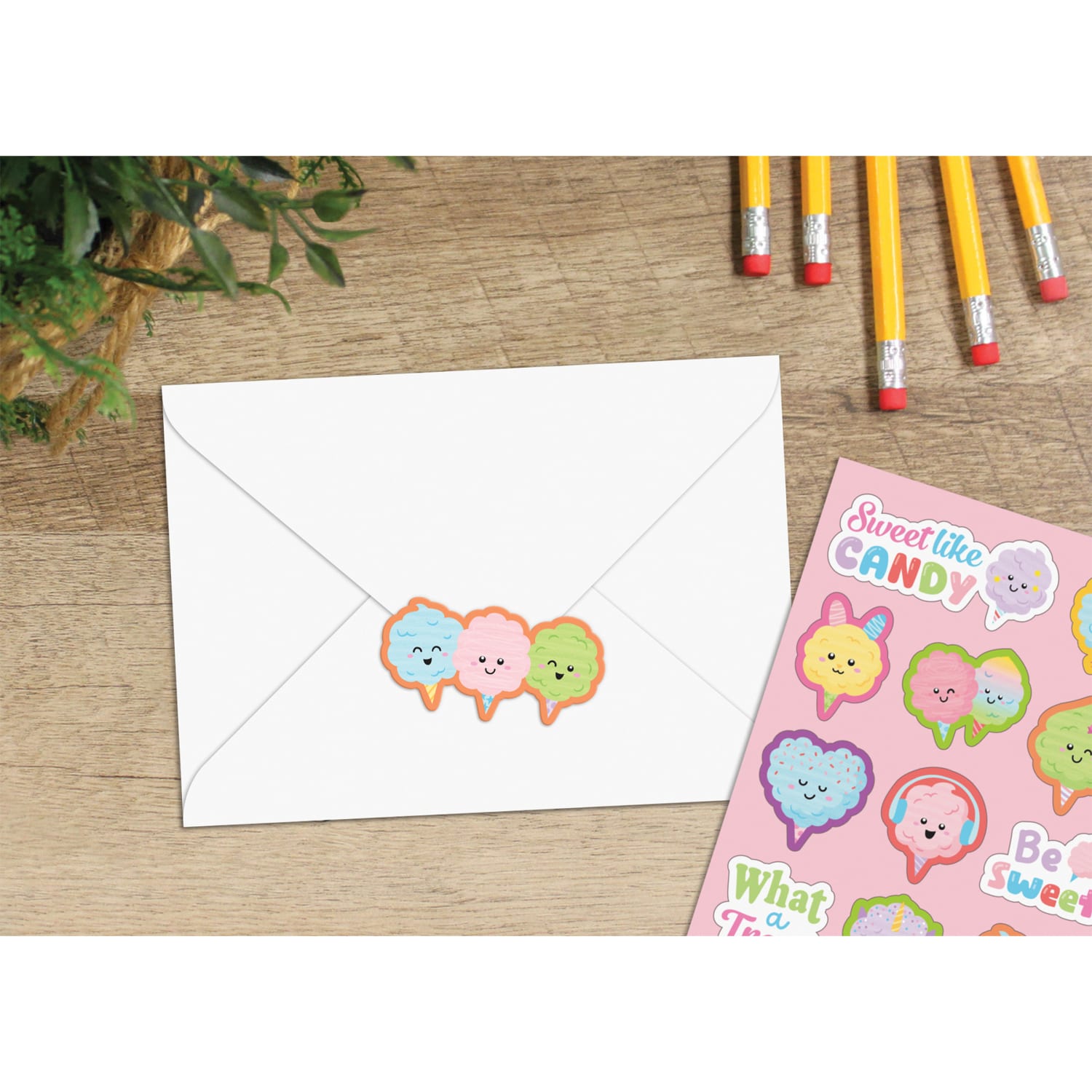 Teacher Created Resources Smelly Stickers, Cotton Candy, 108 Per Pack, Set Of 6 Packs - Image 5
