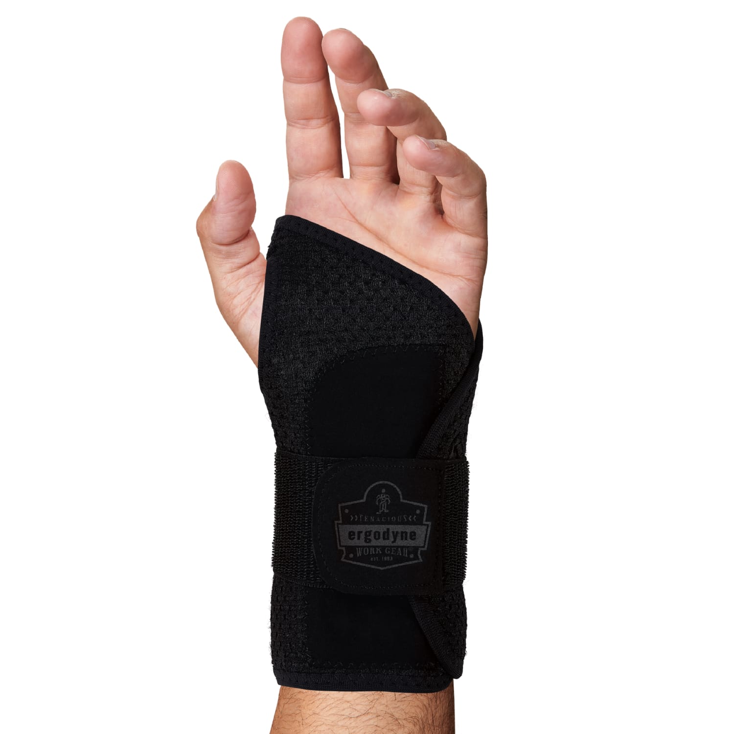 Ergodyne ProFlex 4005 Wrist Brace Support, Single Strap, M-Left, Black